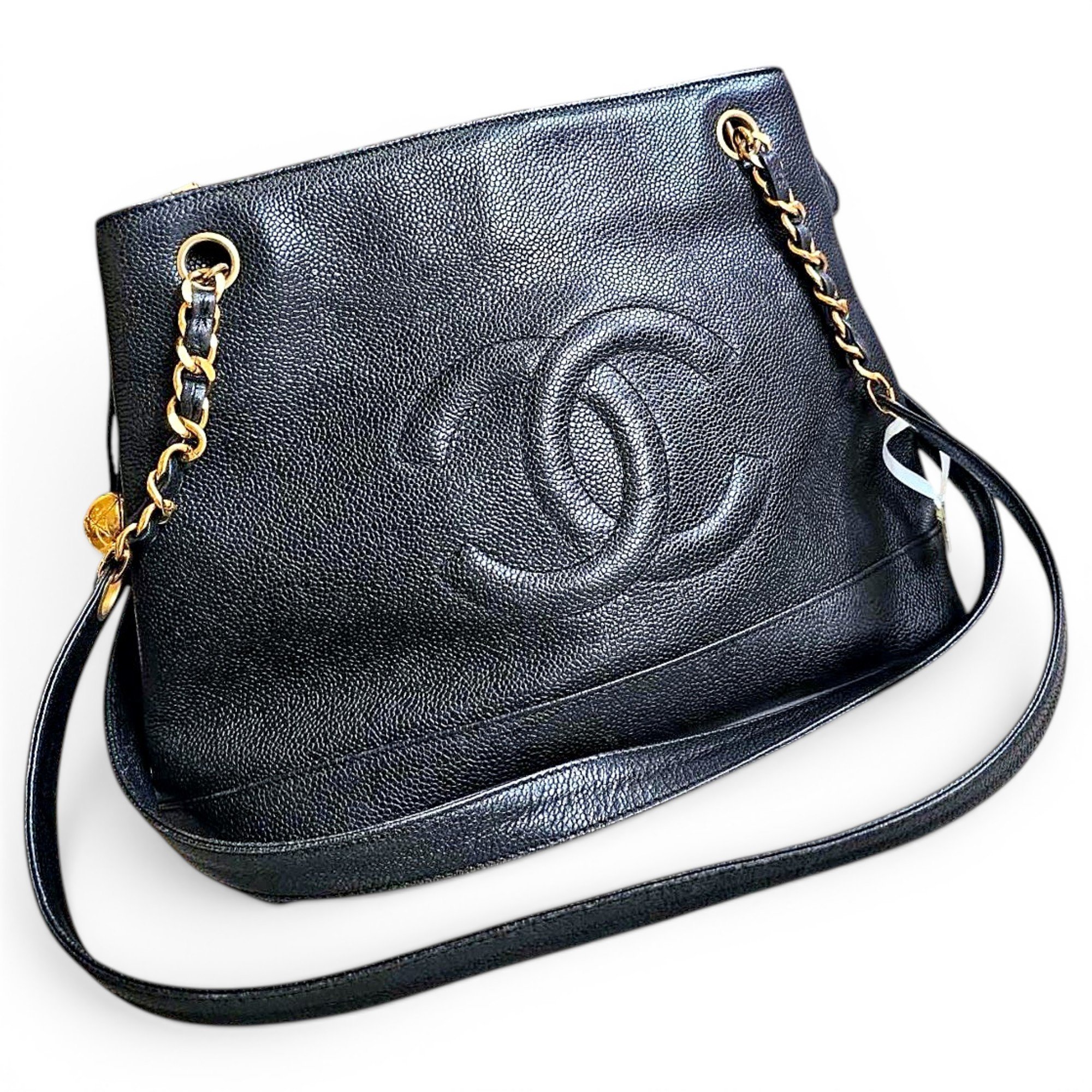 Petite Shopping Tote leather bag