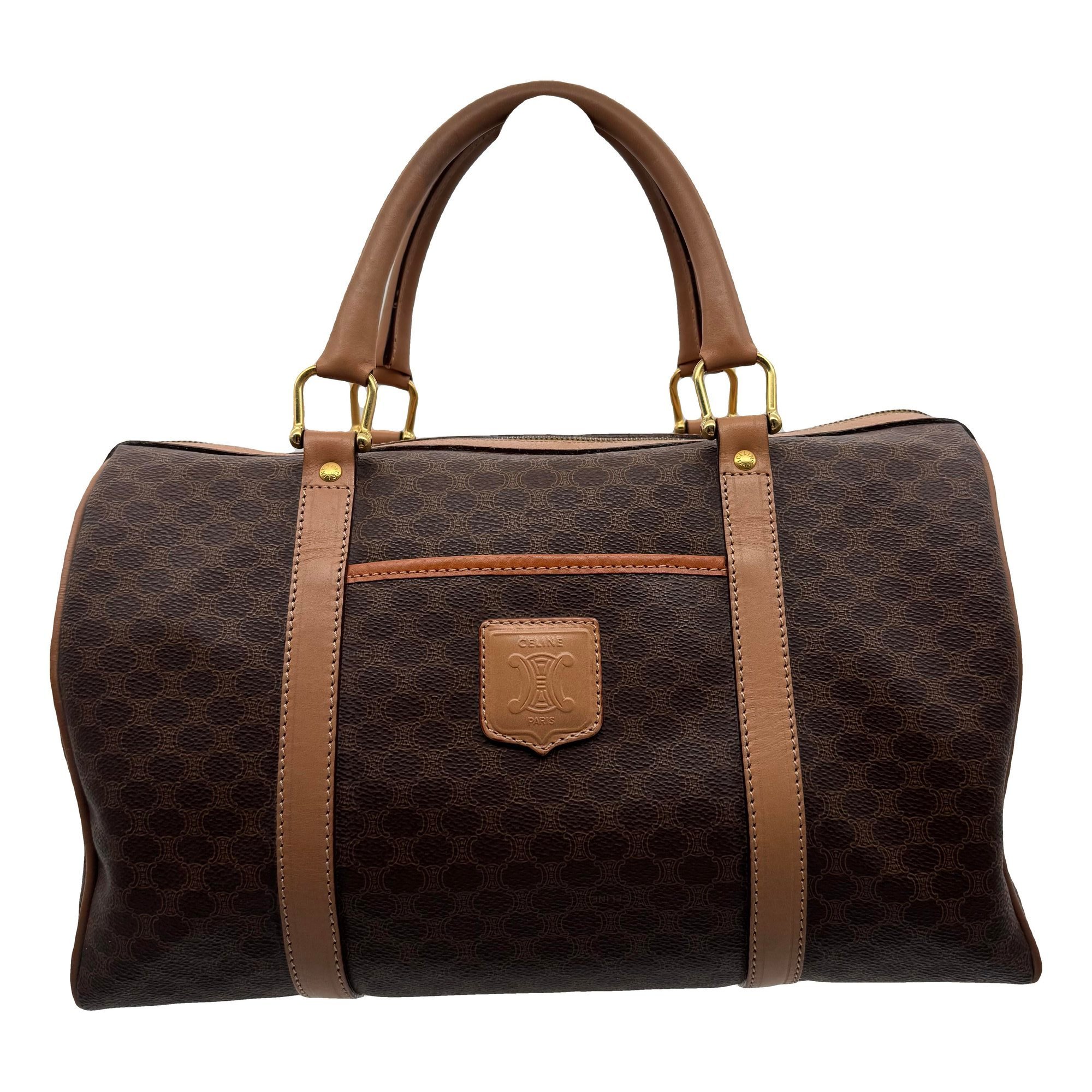 Leather bowling bag