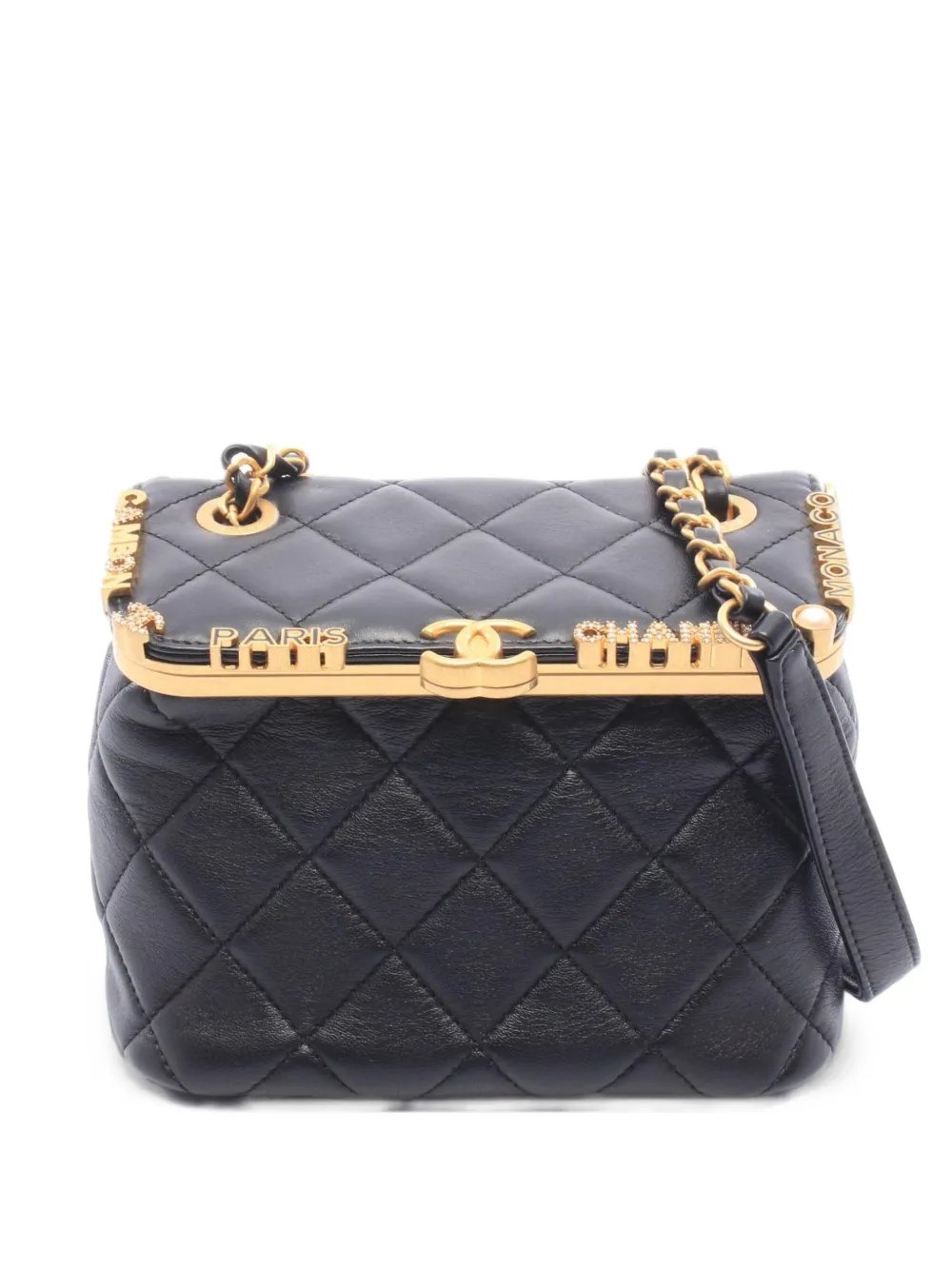 2021s Paris Monaco matelassé cross body mini bag