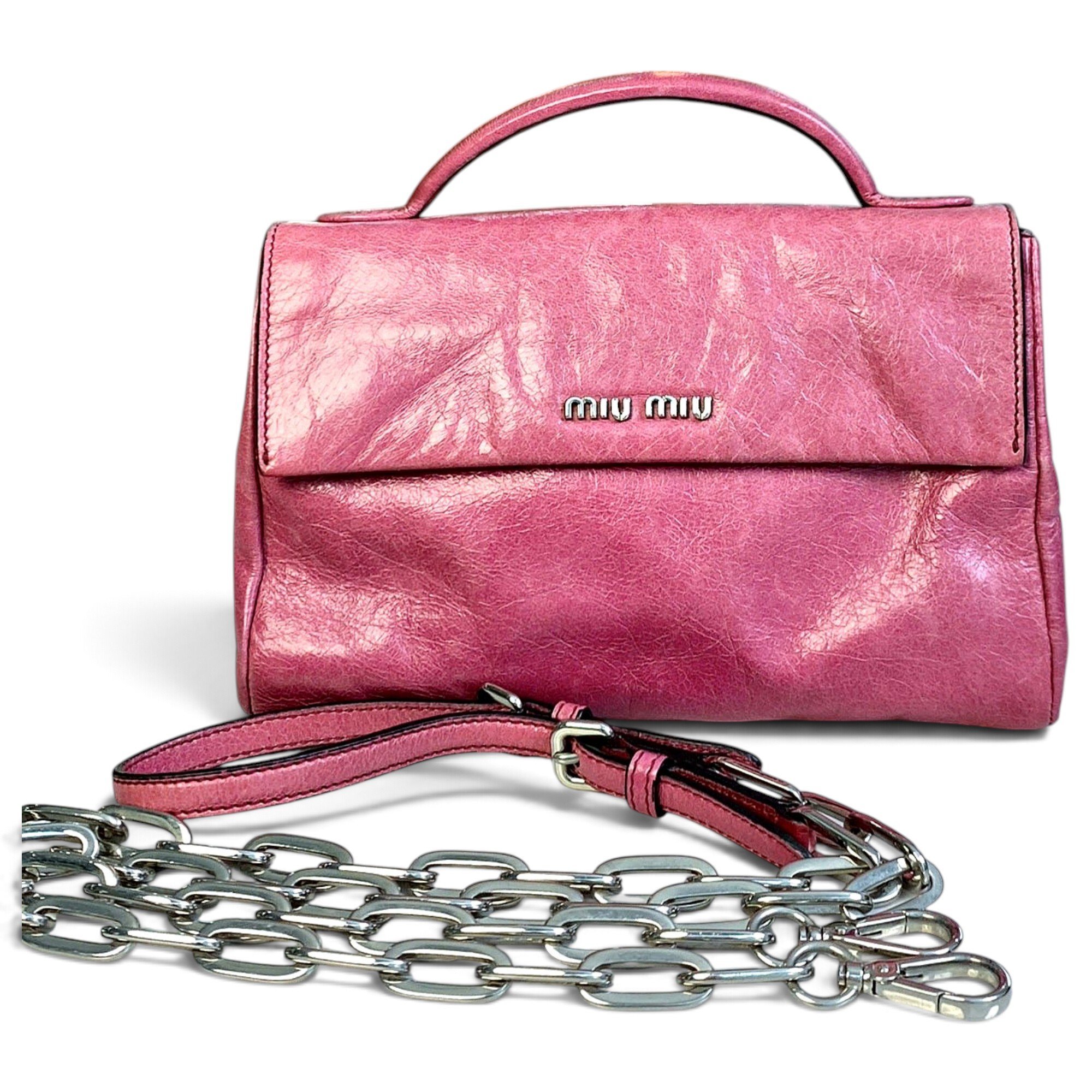 Leather handbag