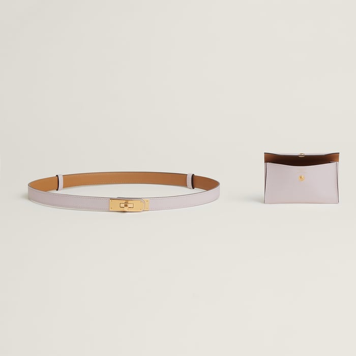 Mauve Pâle Kelly Pocket 18 Belt