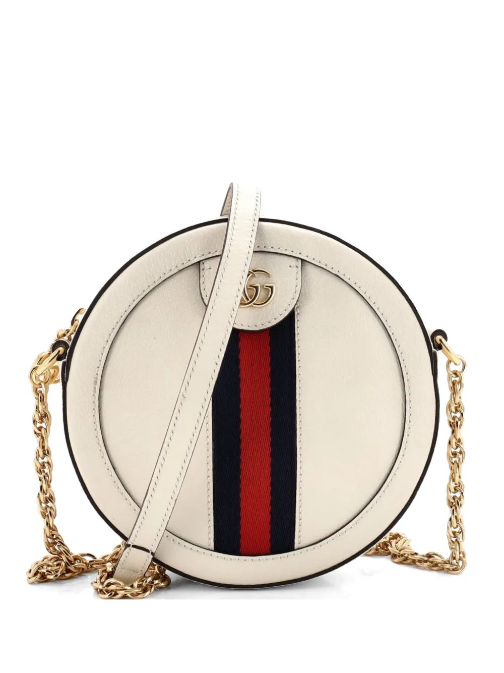 Ophidia Round Shoulder Bag Leather Mini crossbody bag