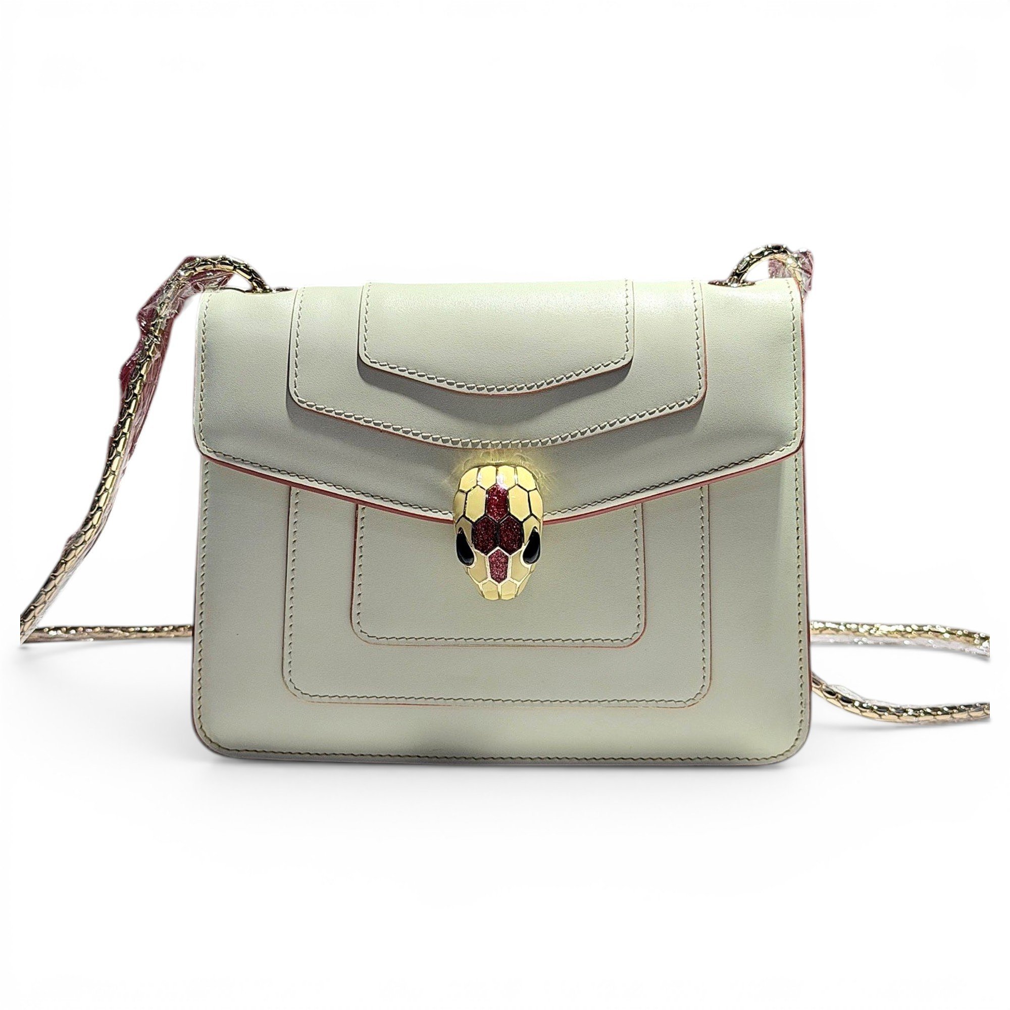 Serpenti leather handbag