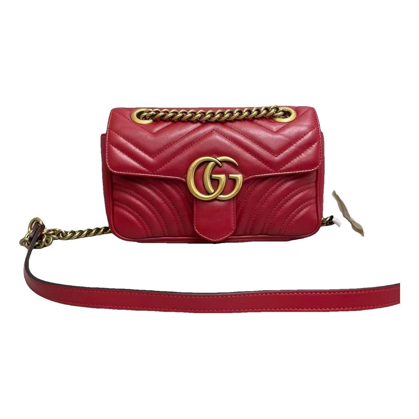 GG Marmont Flap leather handbag