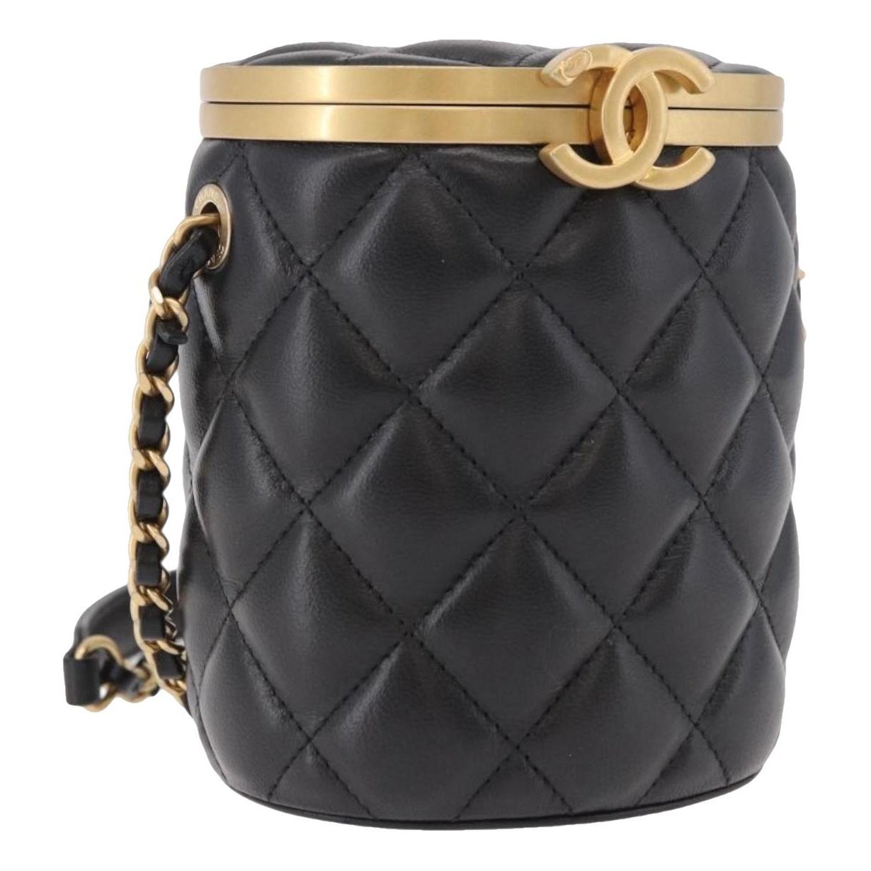Vanity leather handbag