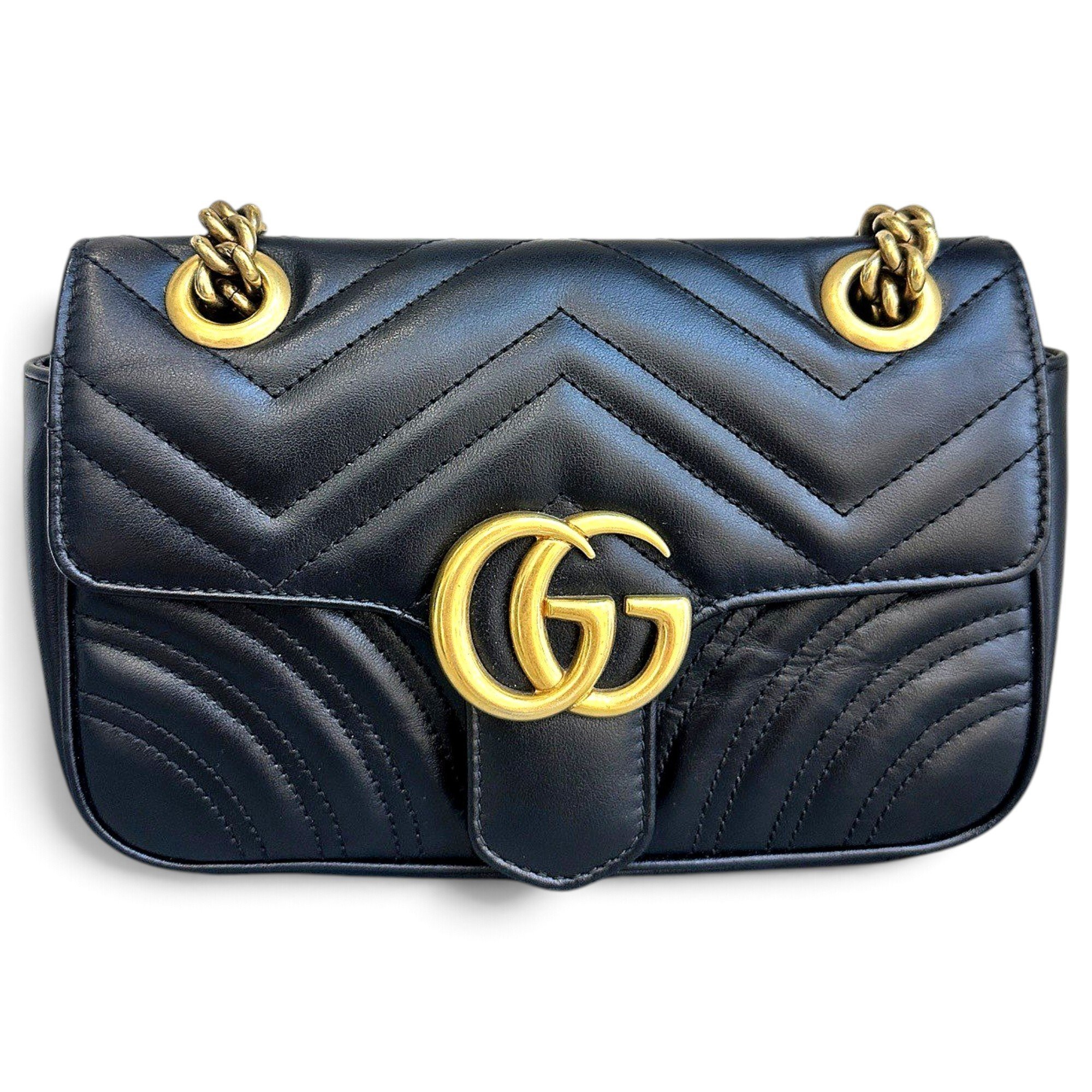 GG Marmont Chain Flap leather handbag