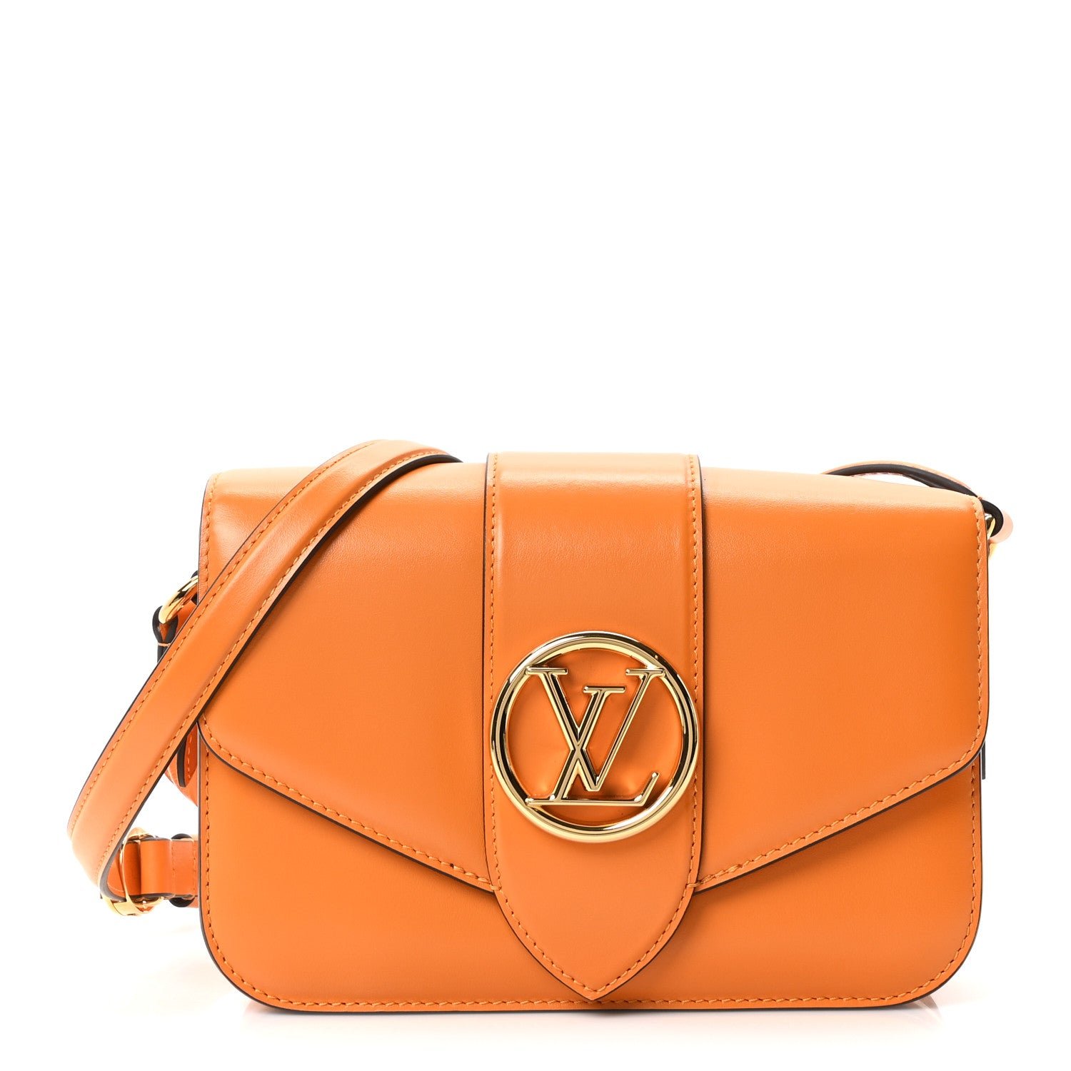 Smooth Calfskin LV Pont 9 Summer Gold