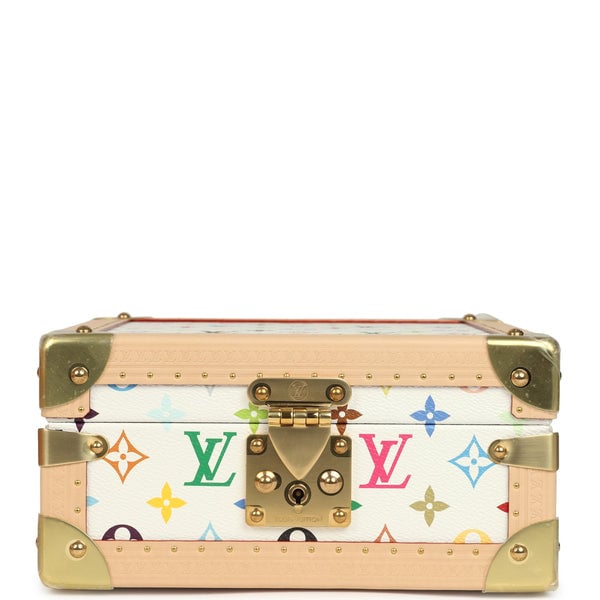 Louis Vuitton Louis Vuitton x Takashi Murakami Coffret Joaillerie White Monogram Multicolored Gold Hardware