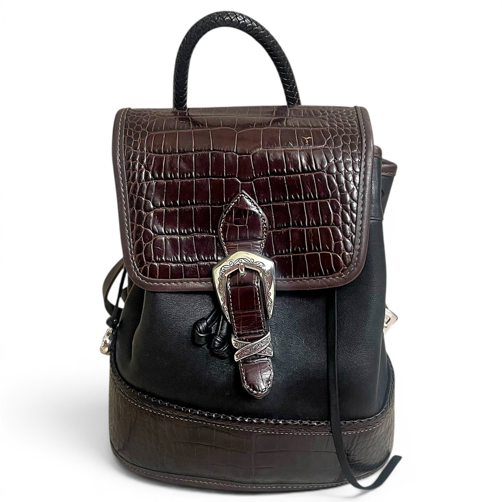 Leather backpack