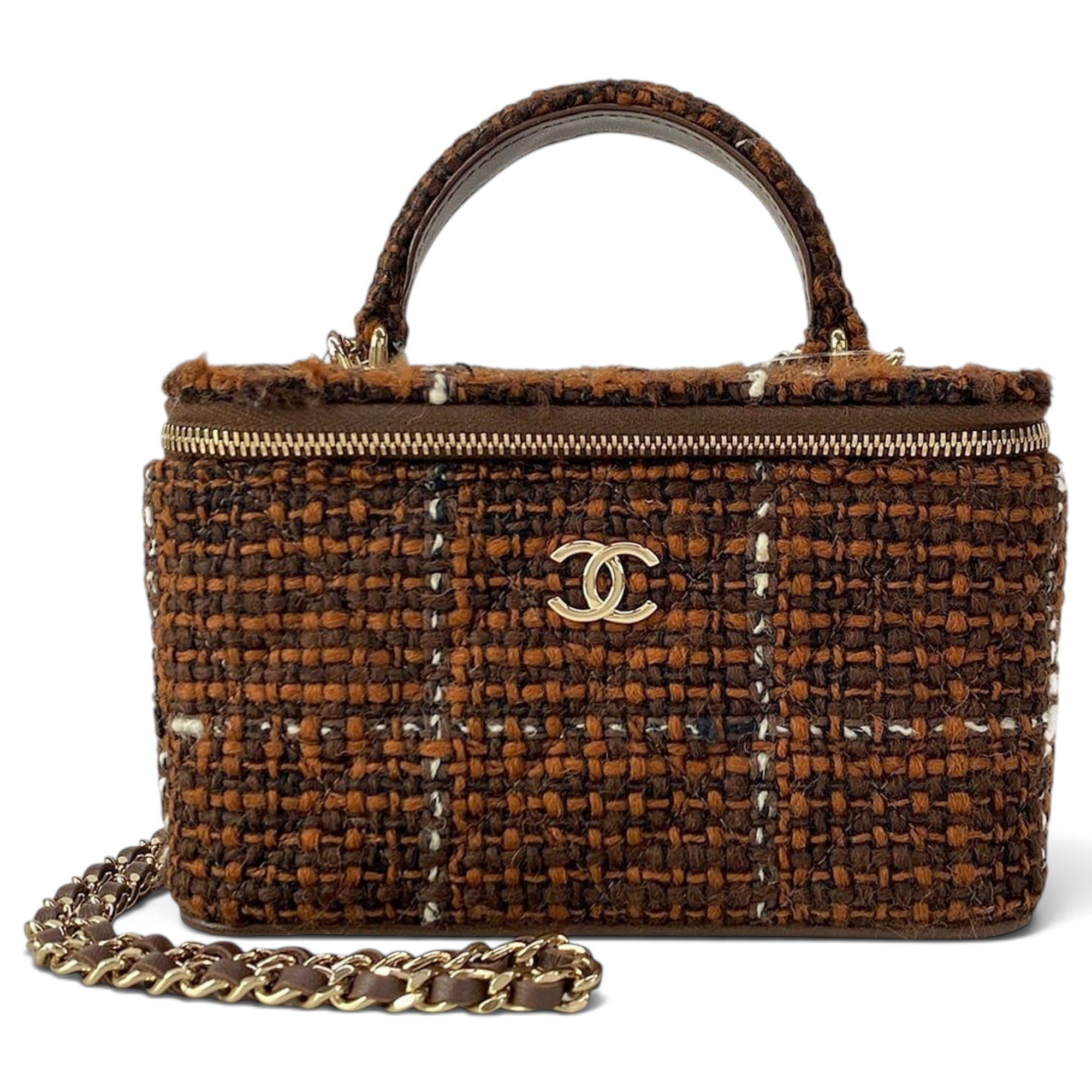 Tweed vanity case
