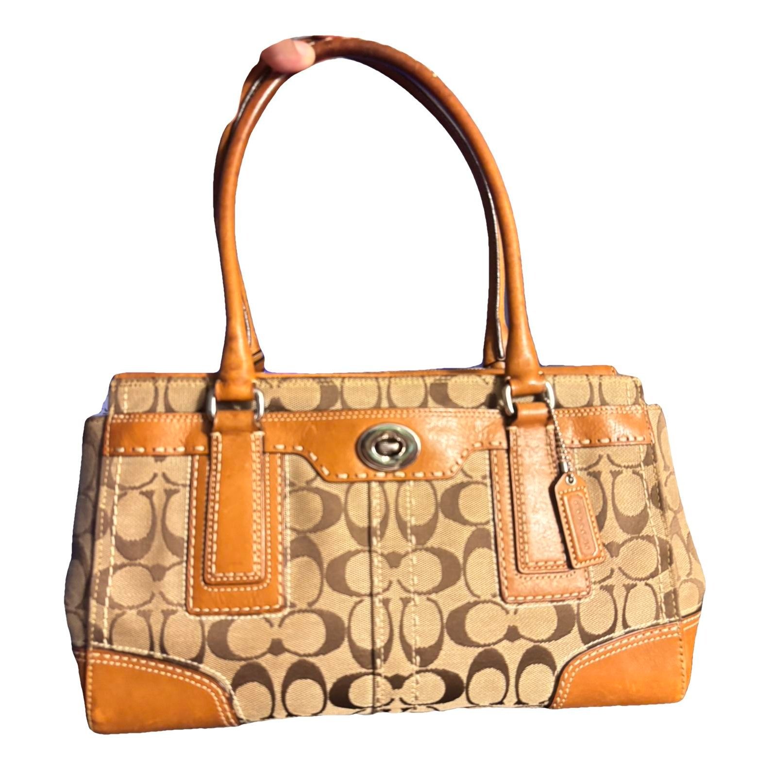 Leather handbag
