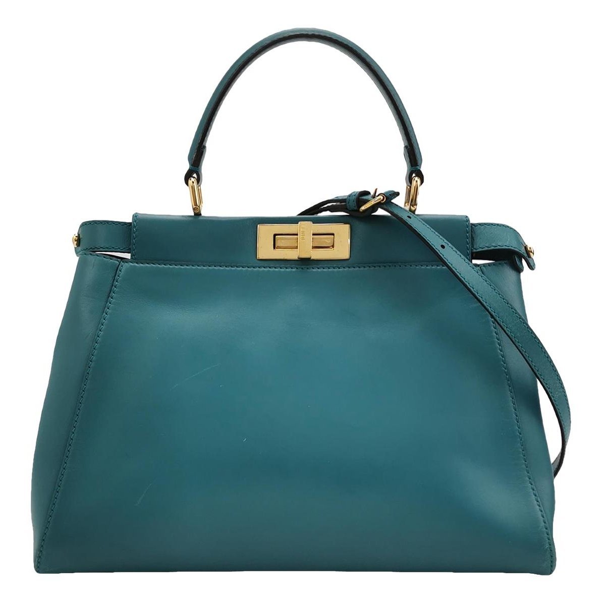Peekaboo leather handbag
