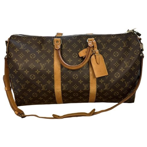 Keepall leather travel bag