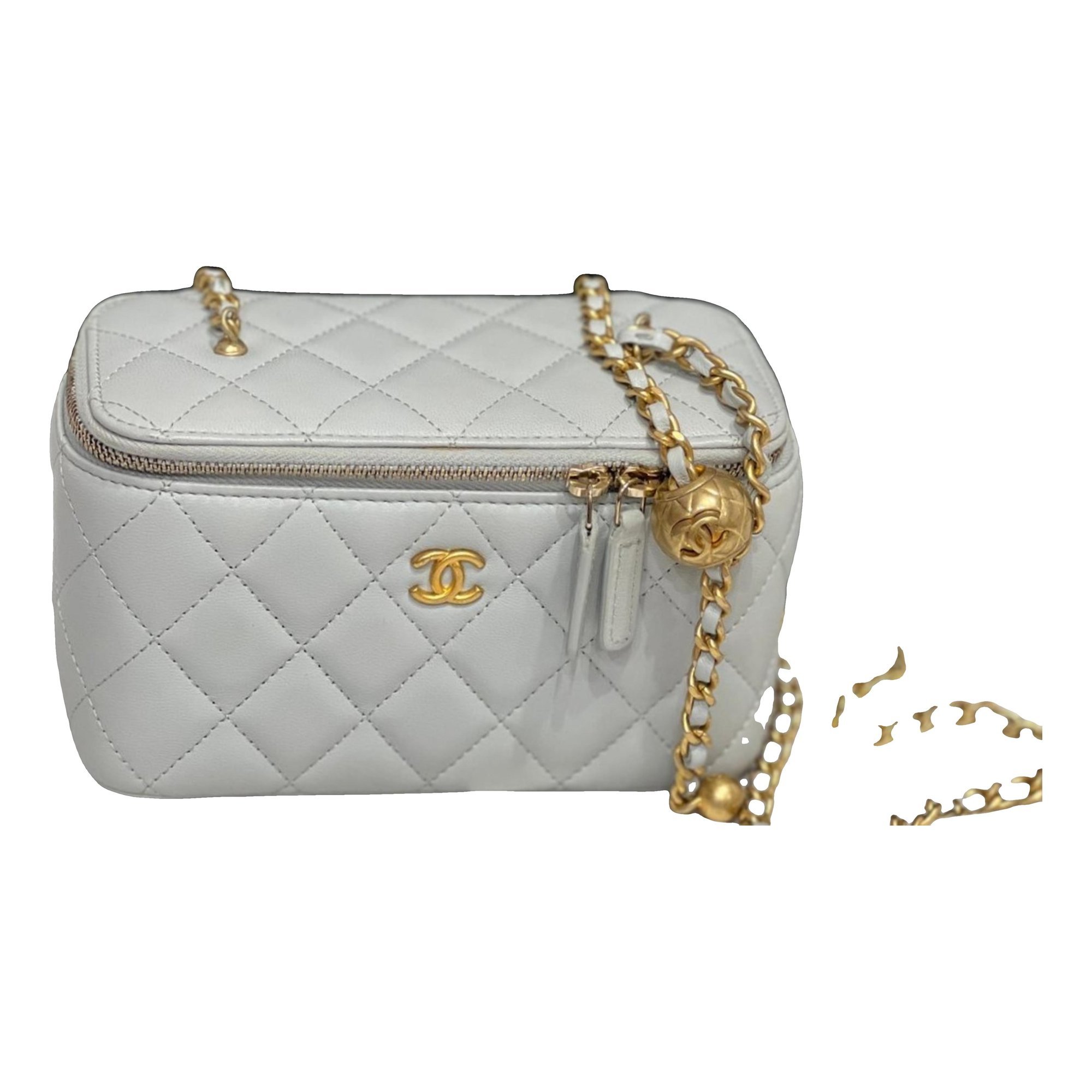 Vanity leather handbag