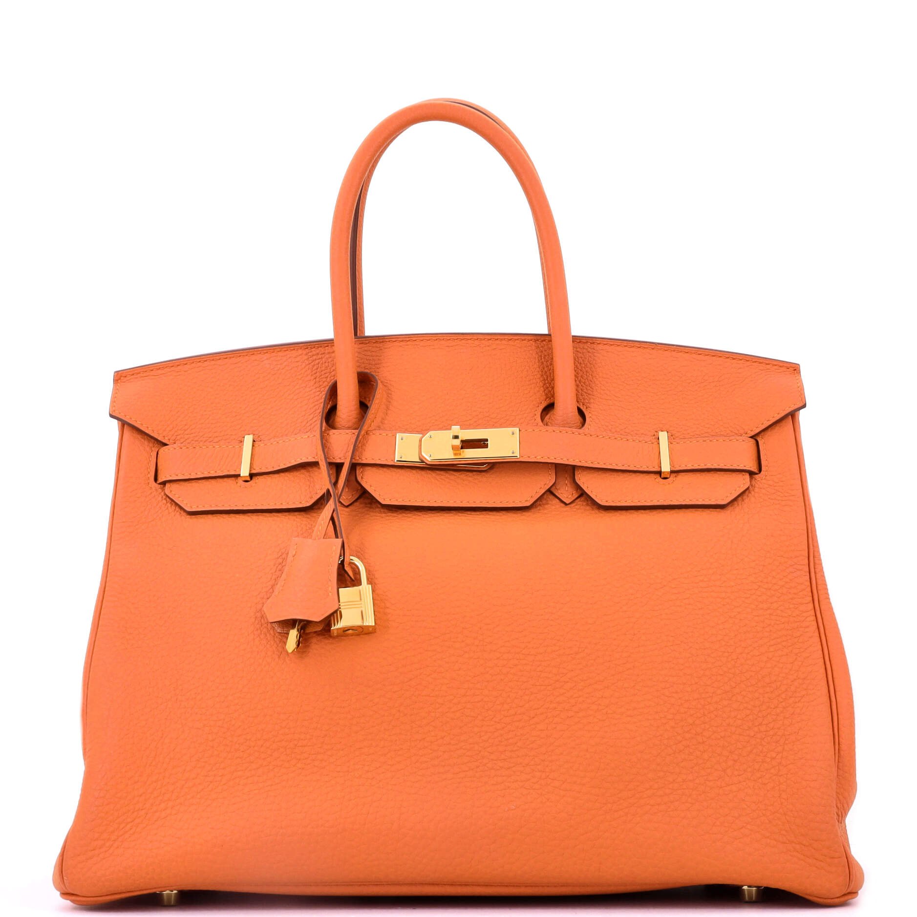 Birkin Handbag Orange H Togo with Gold Hardware 35