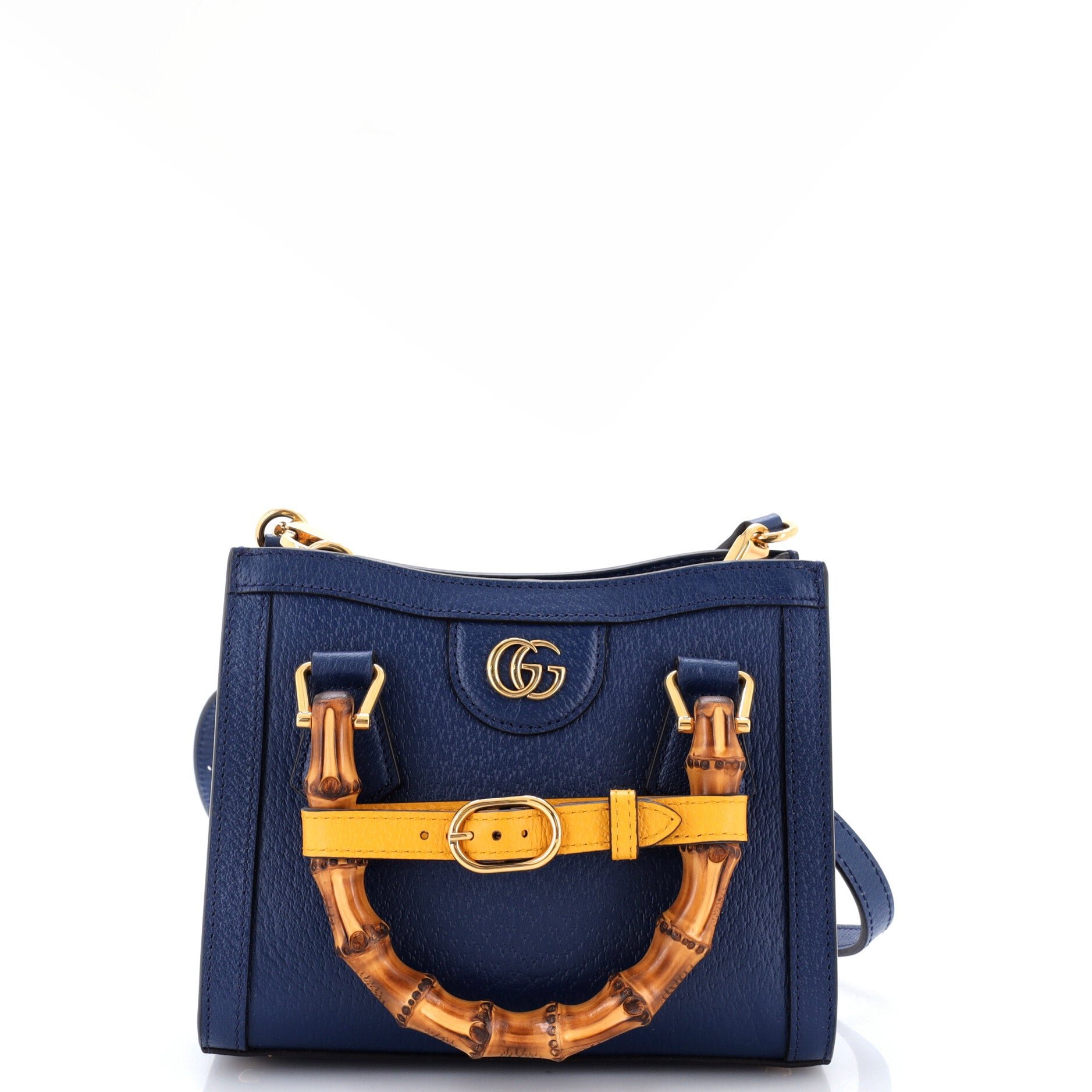 Diana NM Bamboo Handle Tote Leather Mini