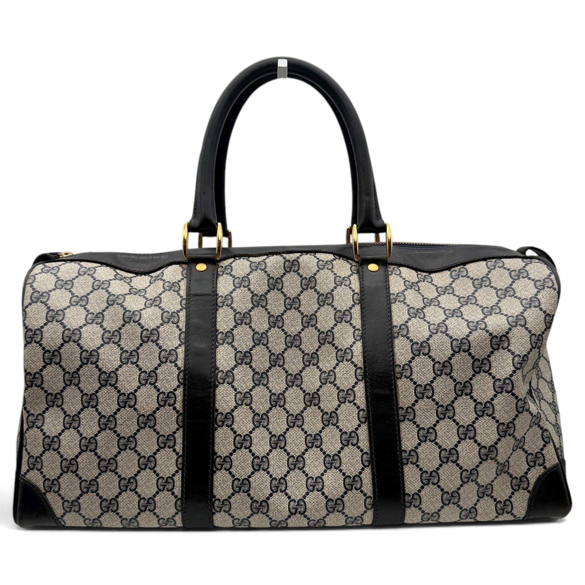 Boston leather bowling bag
