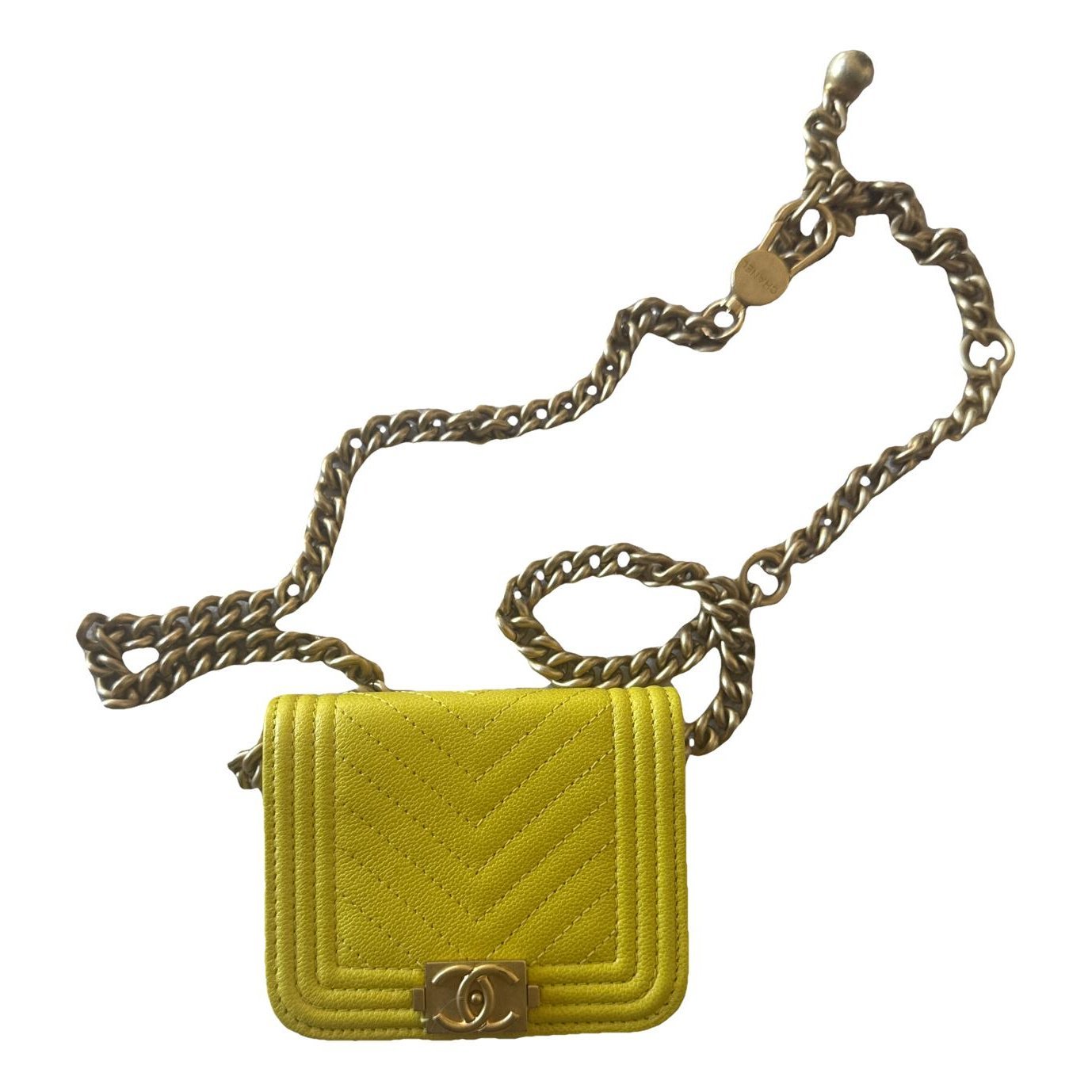Boy leather clutch bag