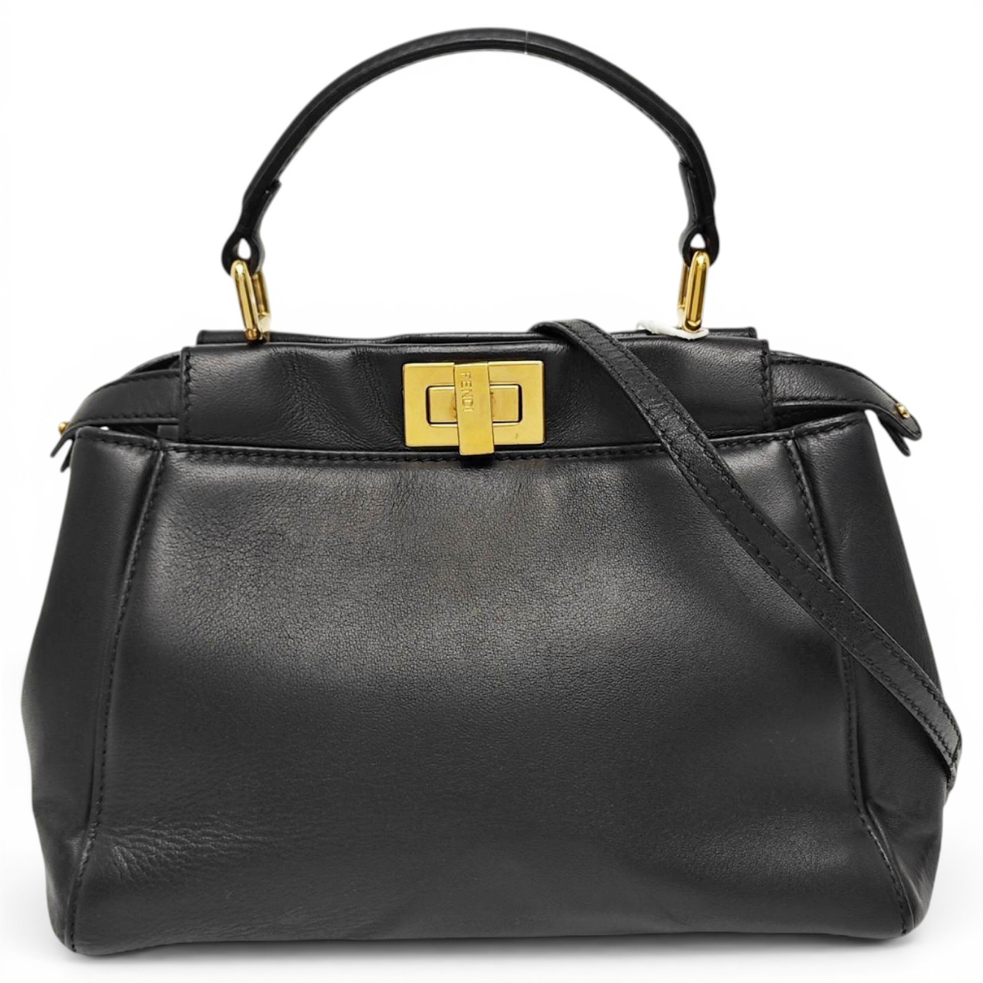 Peekaboo leather handbag