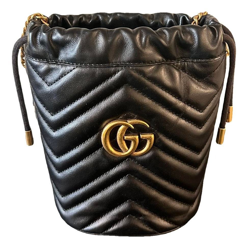 GG Marmont Chain Bucket leather crossbody bag