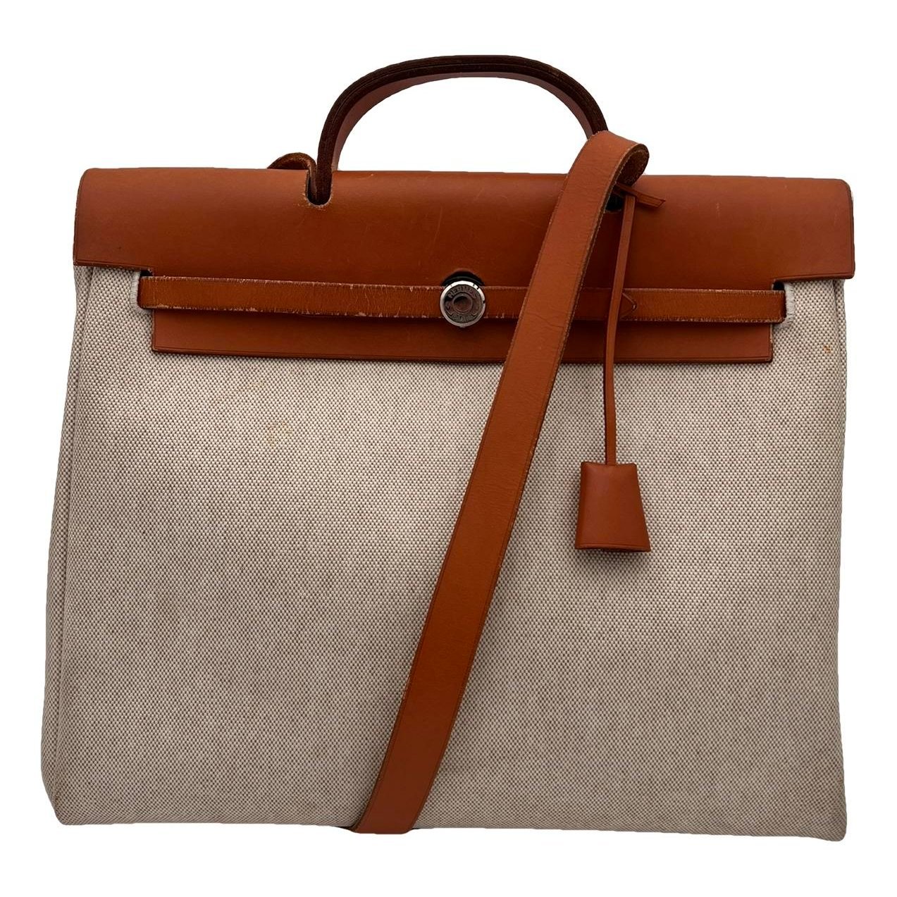 Hermes Herbag Handbag Vache Leather 1999
