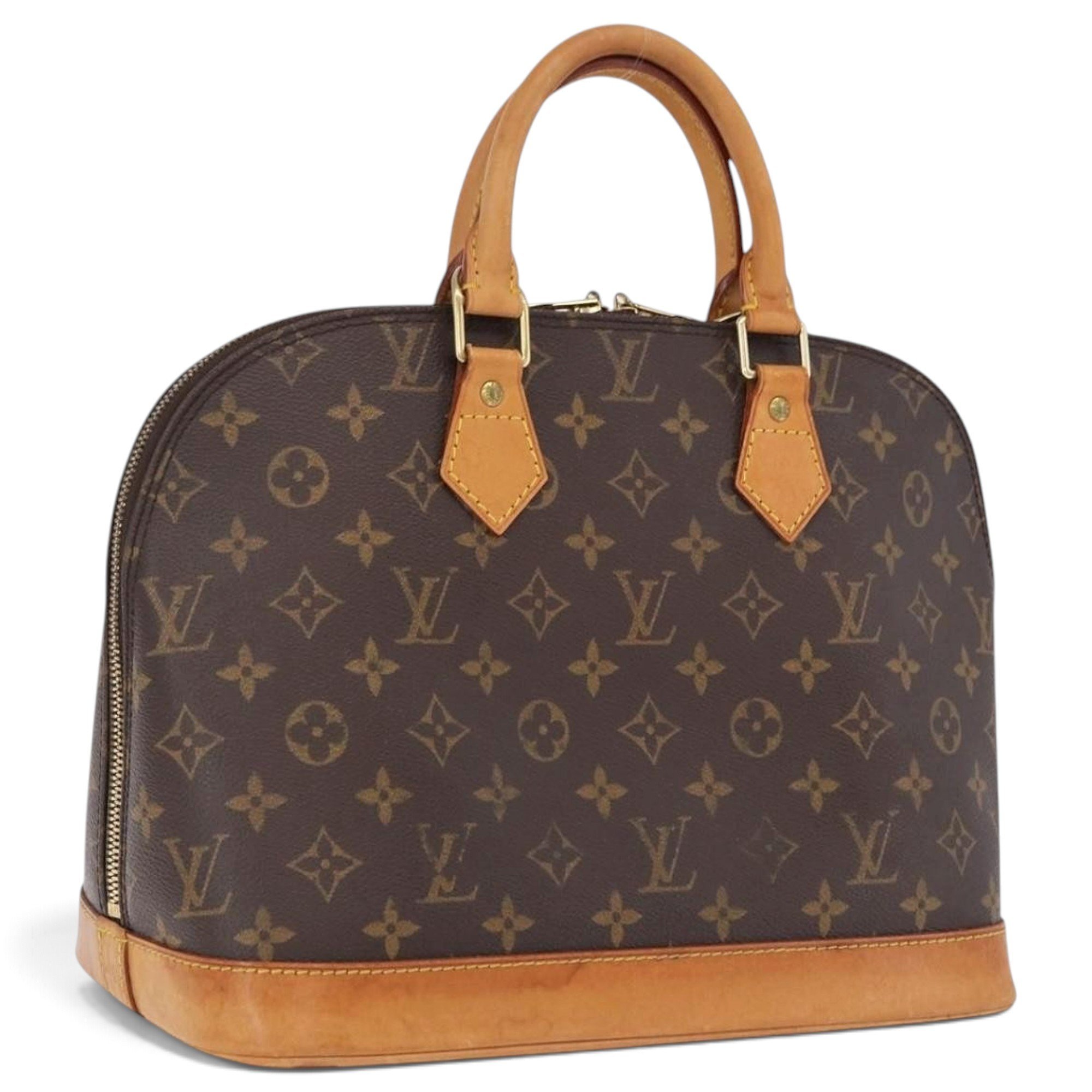 Alma leather bowling bag