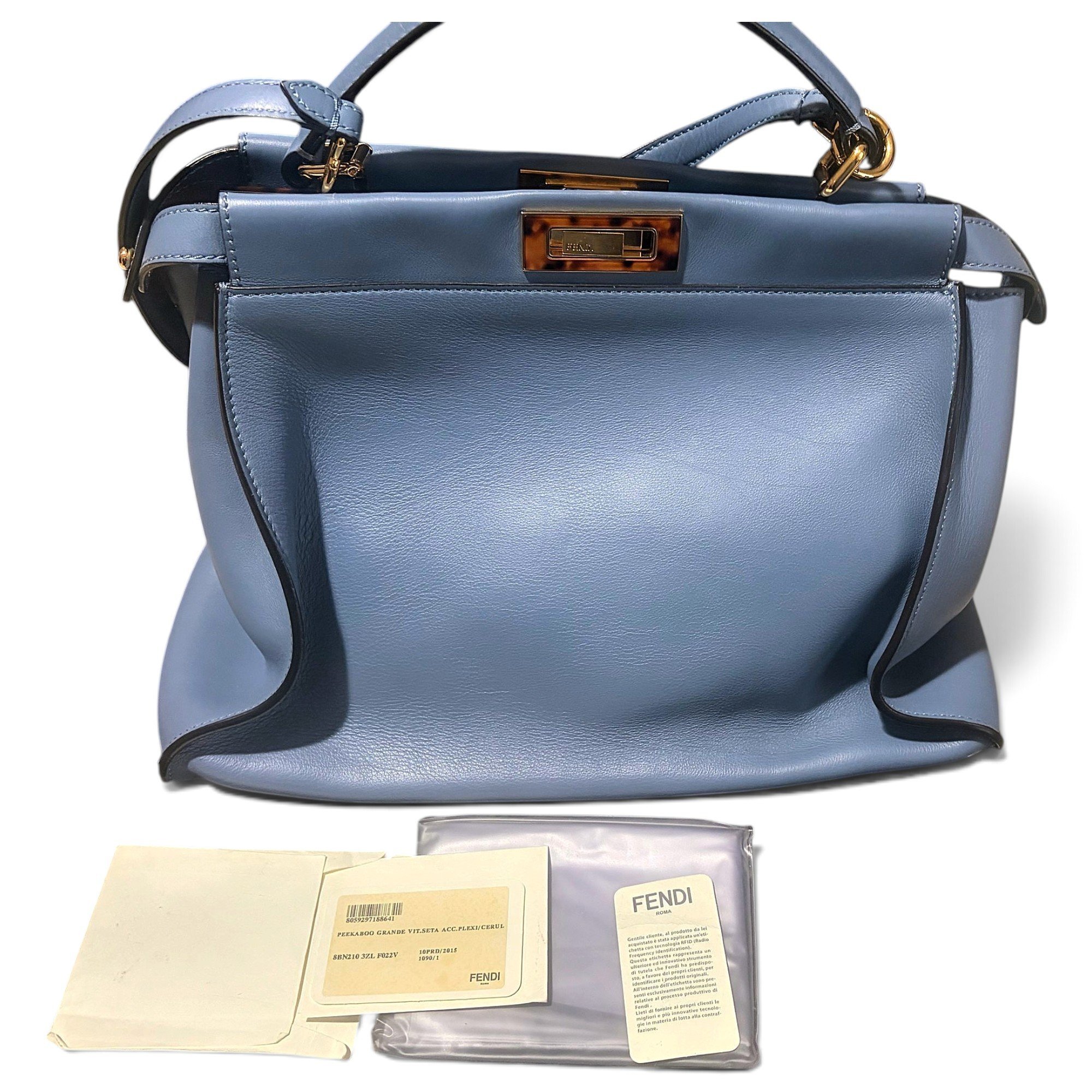 Peekaboo leather handbag