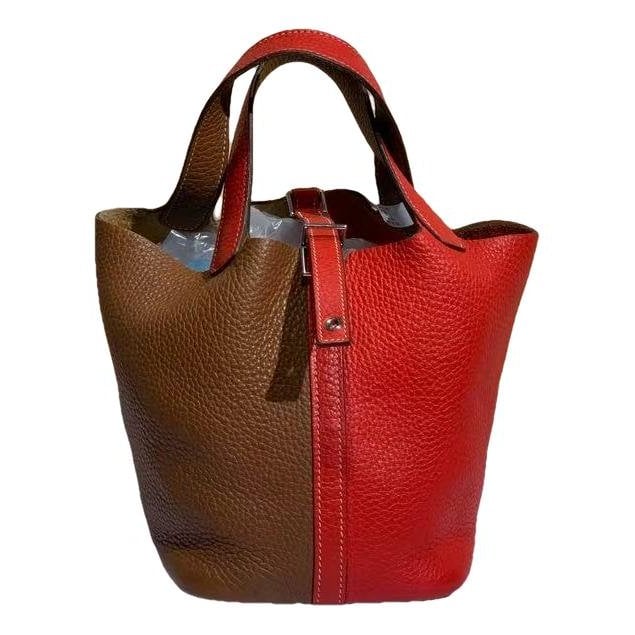 Picotin leather handbag