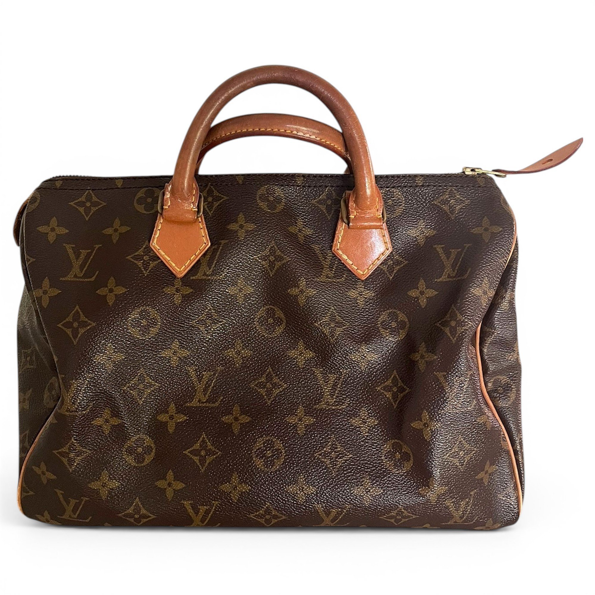 Speedy leather handbag