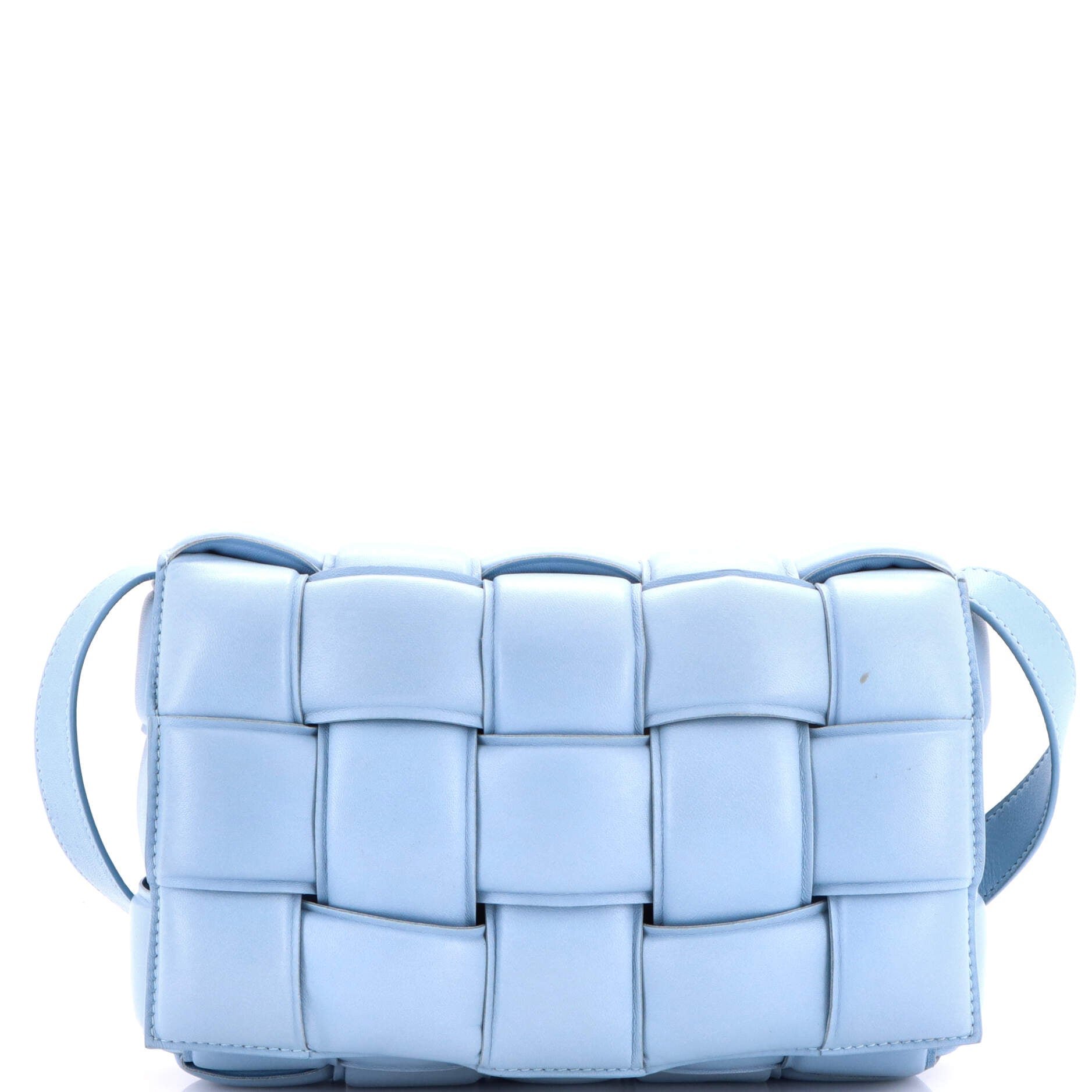 Bottega Veneta Cassette Crossbody Bag Padded Maxi Intrecciato Leather Small