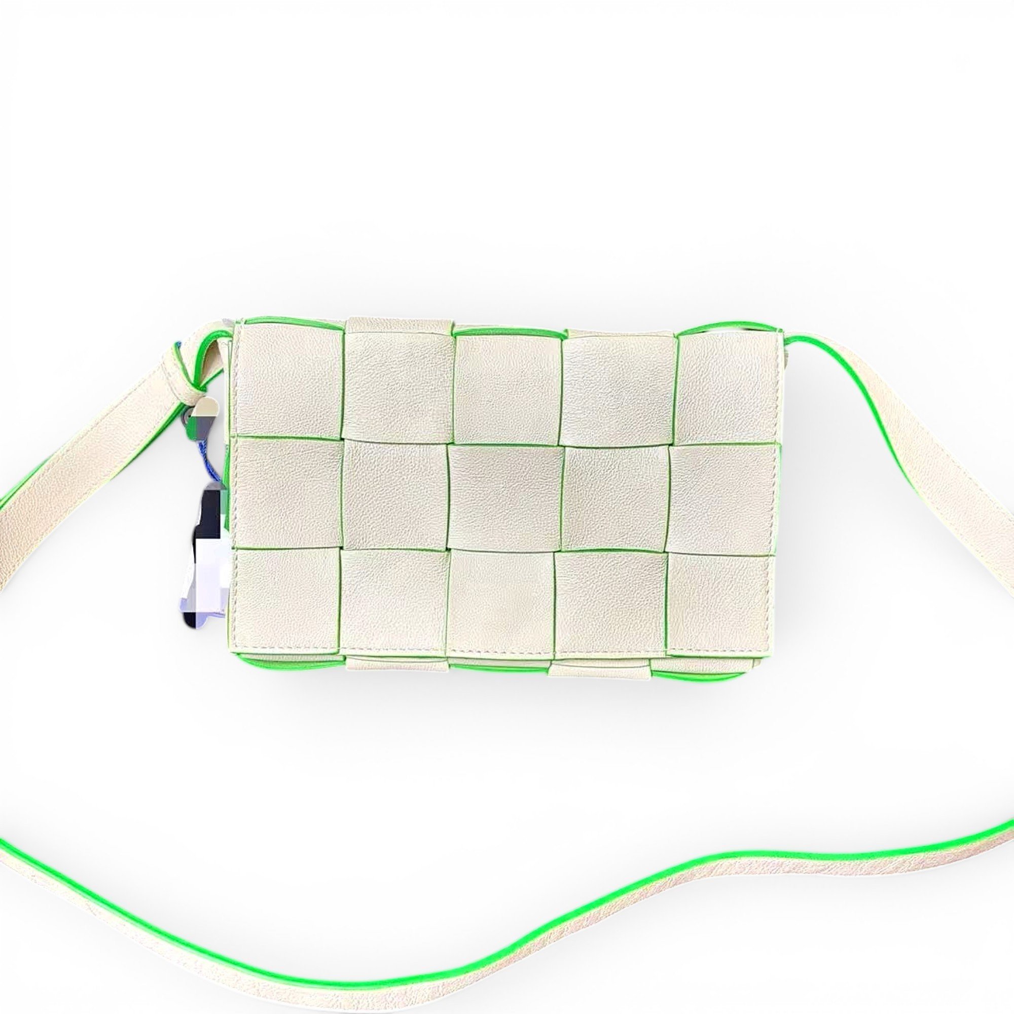 Cassette leather handbag