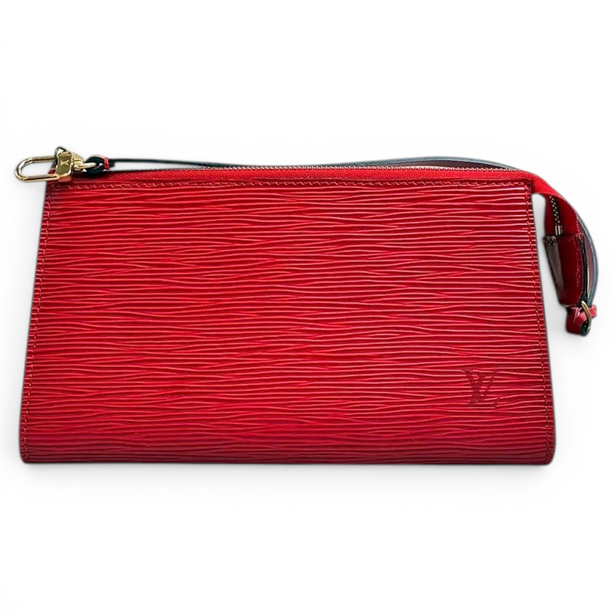 Leather clutch bag