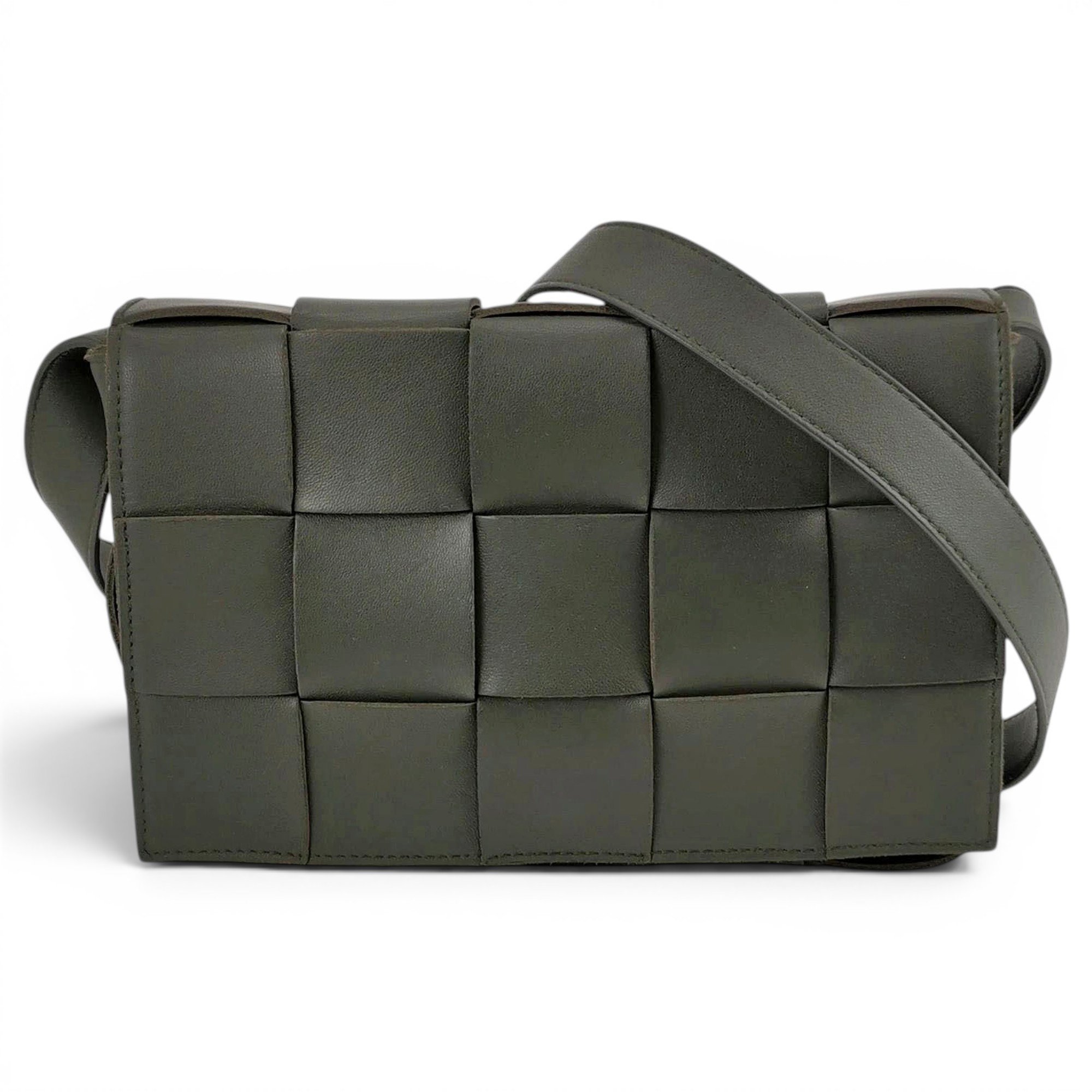 Brick Cassette leather handbag