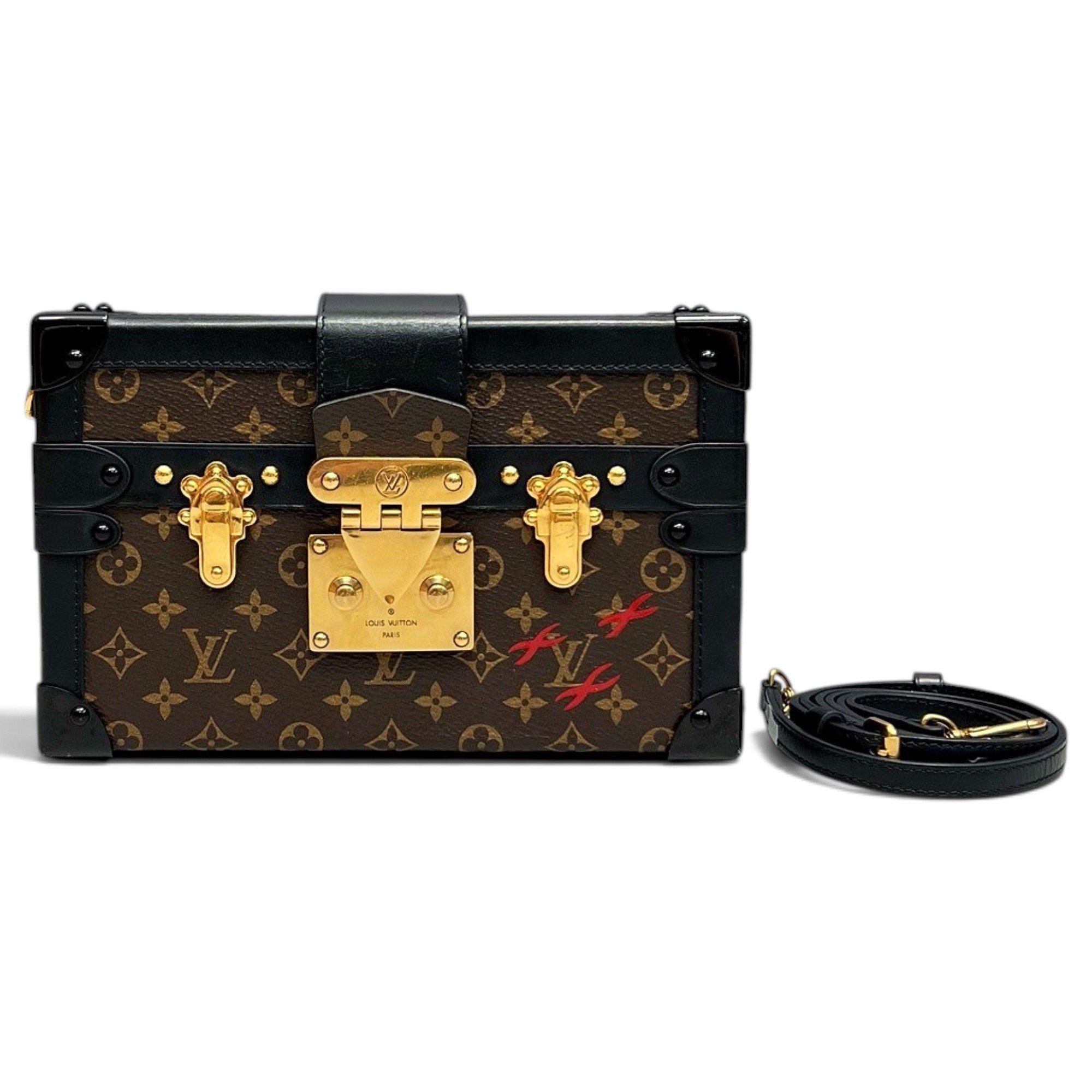 Petite Malle leather handbag