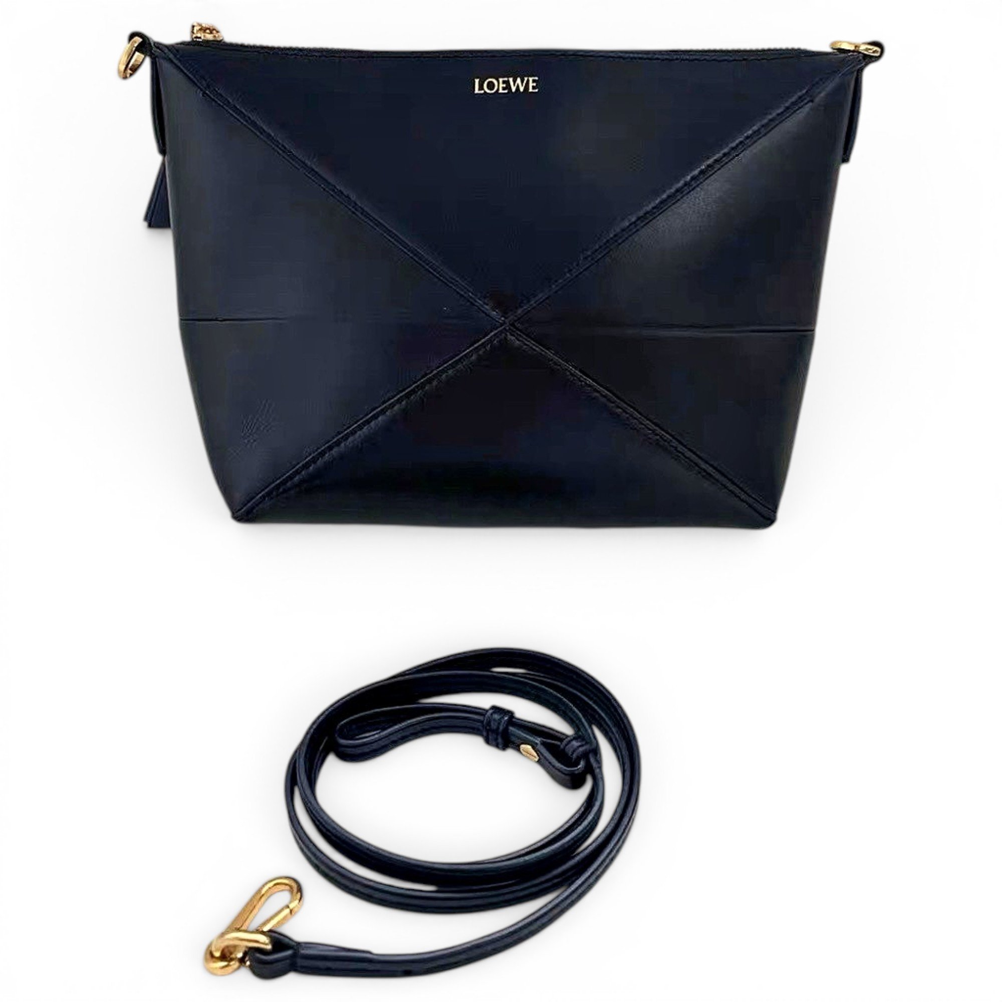 Puzzle Fold leather handbag