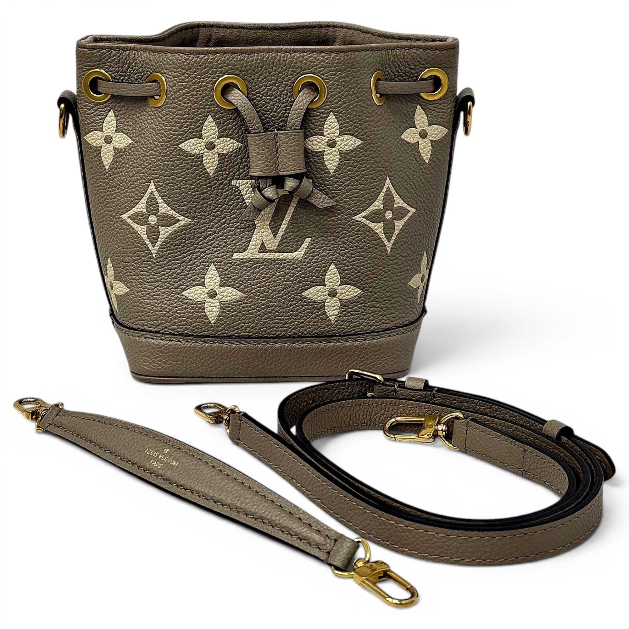 Nano Noé leather handbag