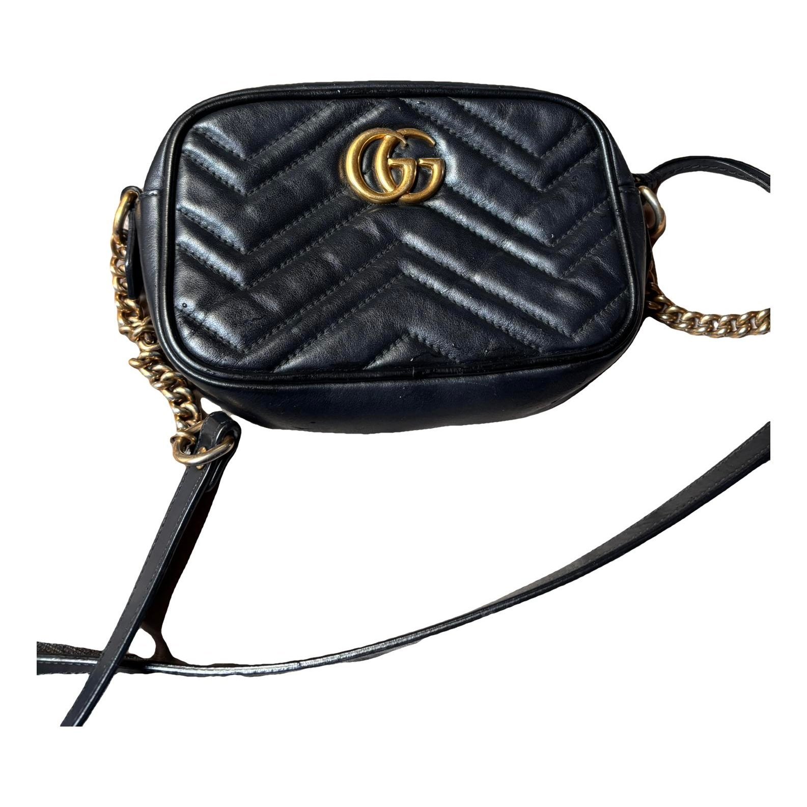 Marmont leather clutch bag