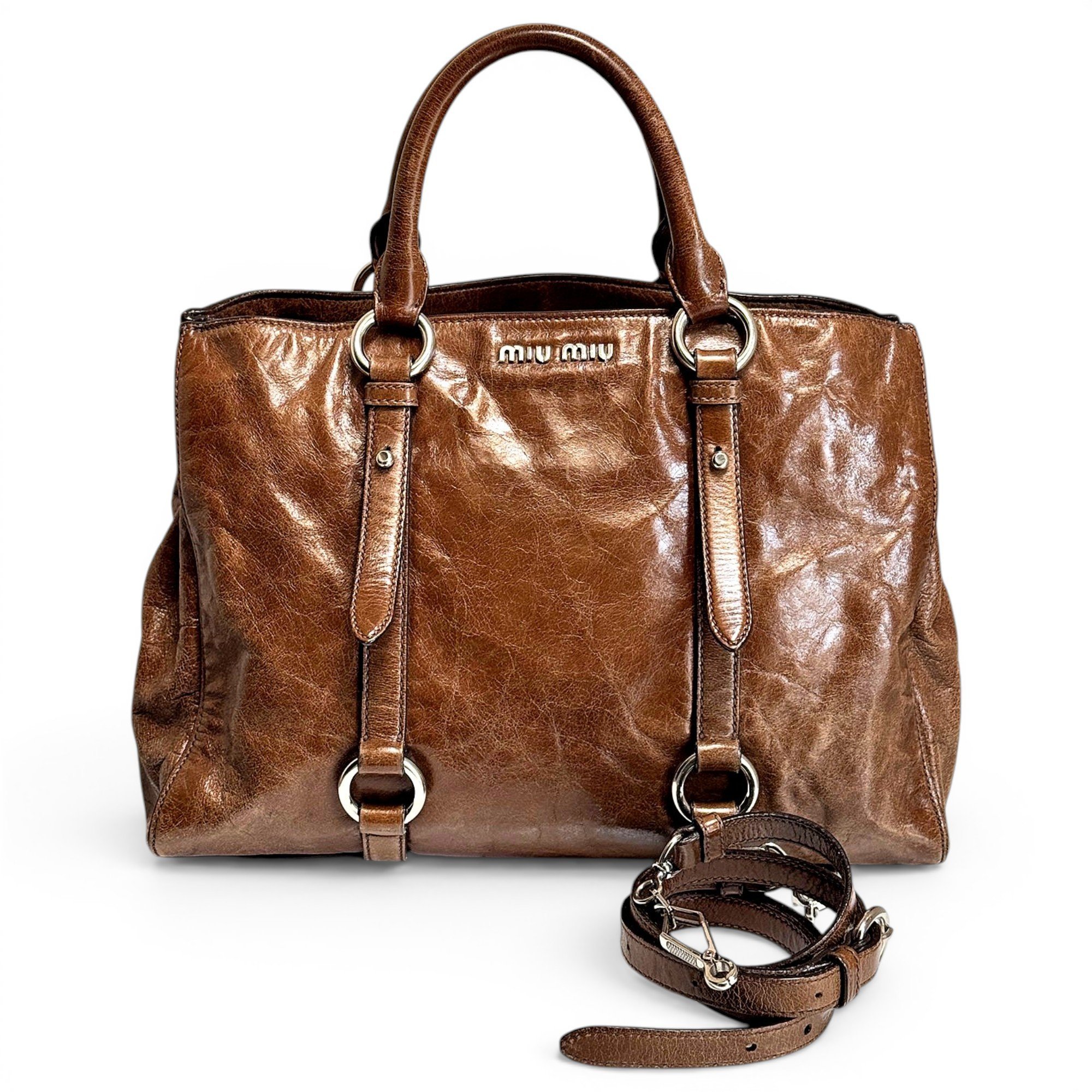 Vitello leather handbag