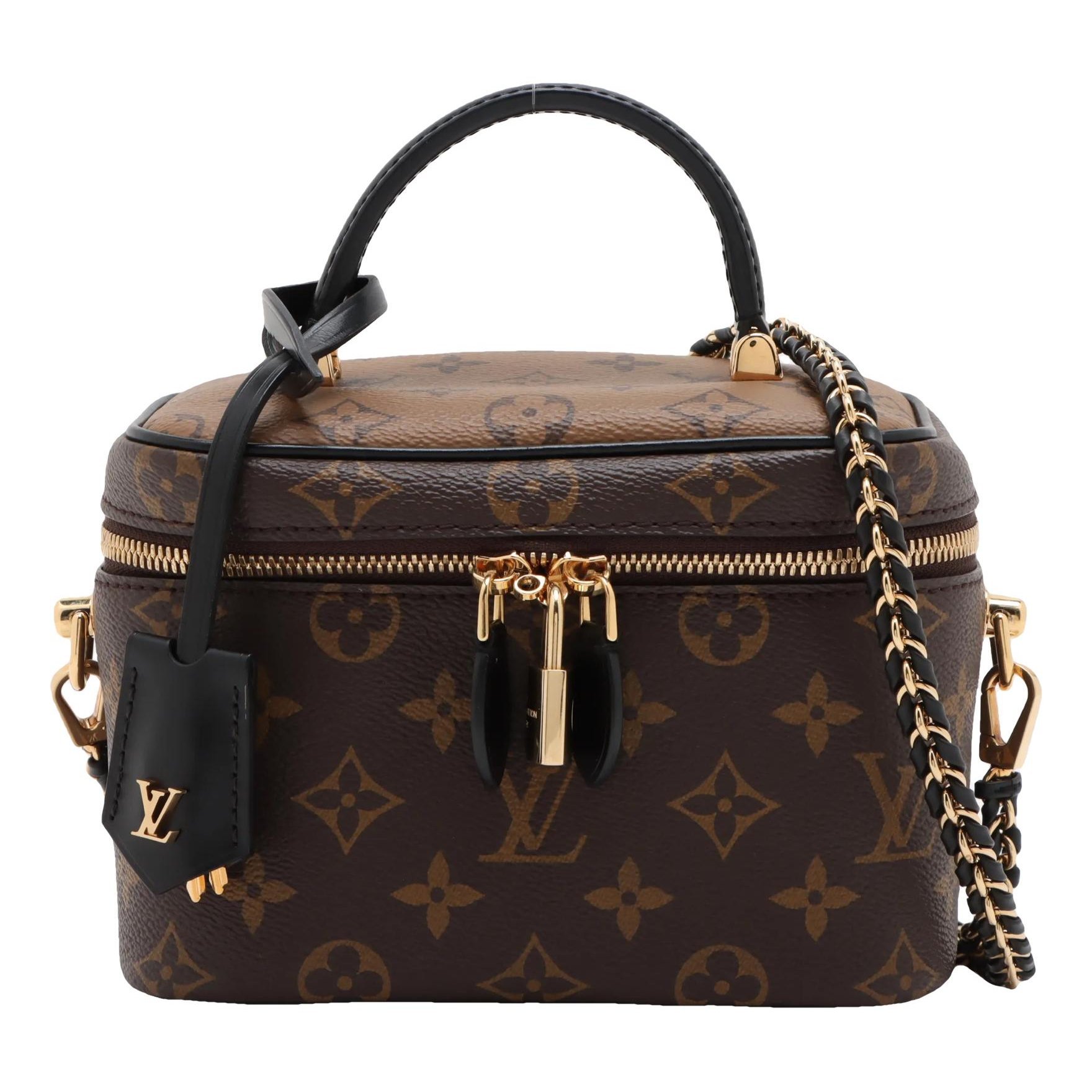 Vanity leather handbag