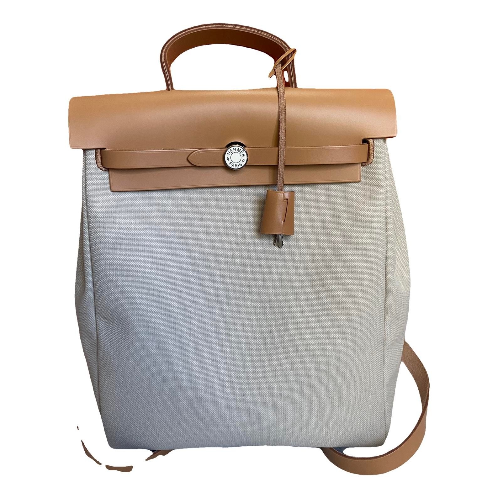 Hermes Herbag Handbag Beige