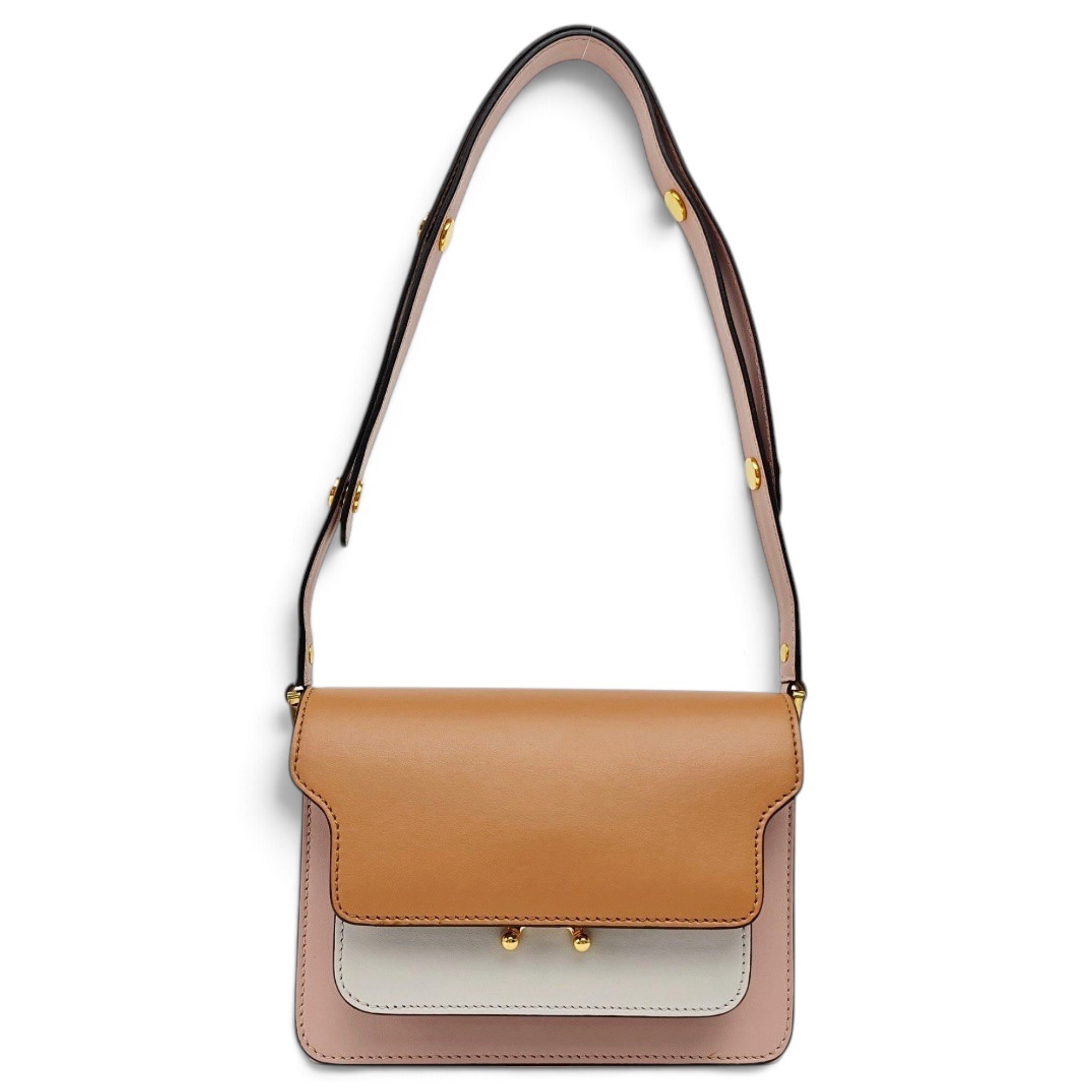 Trunk leather handbag