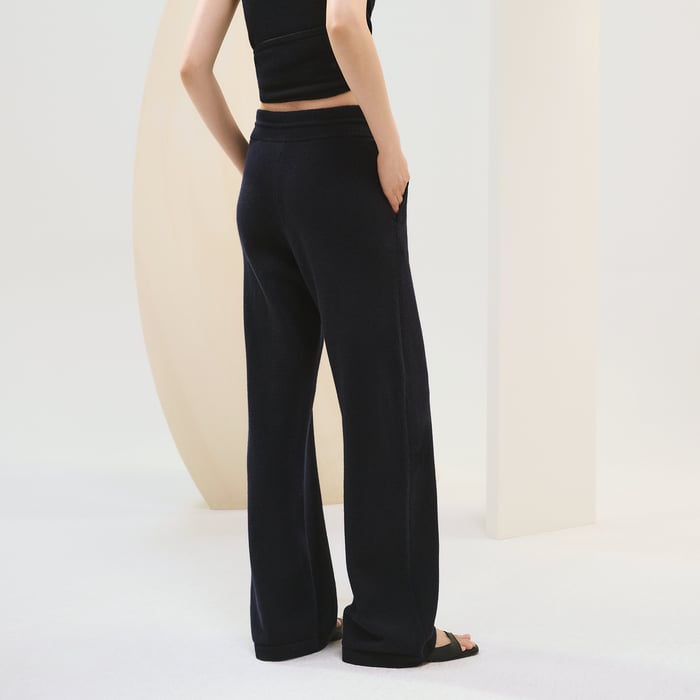 Bleu Noir Cashmere Pants