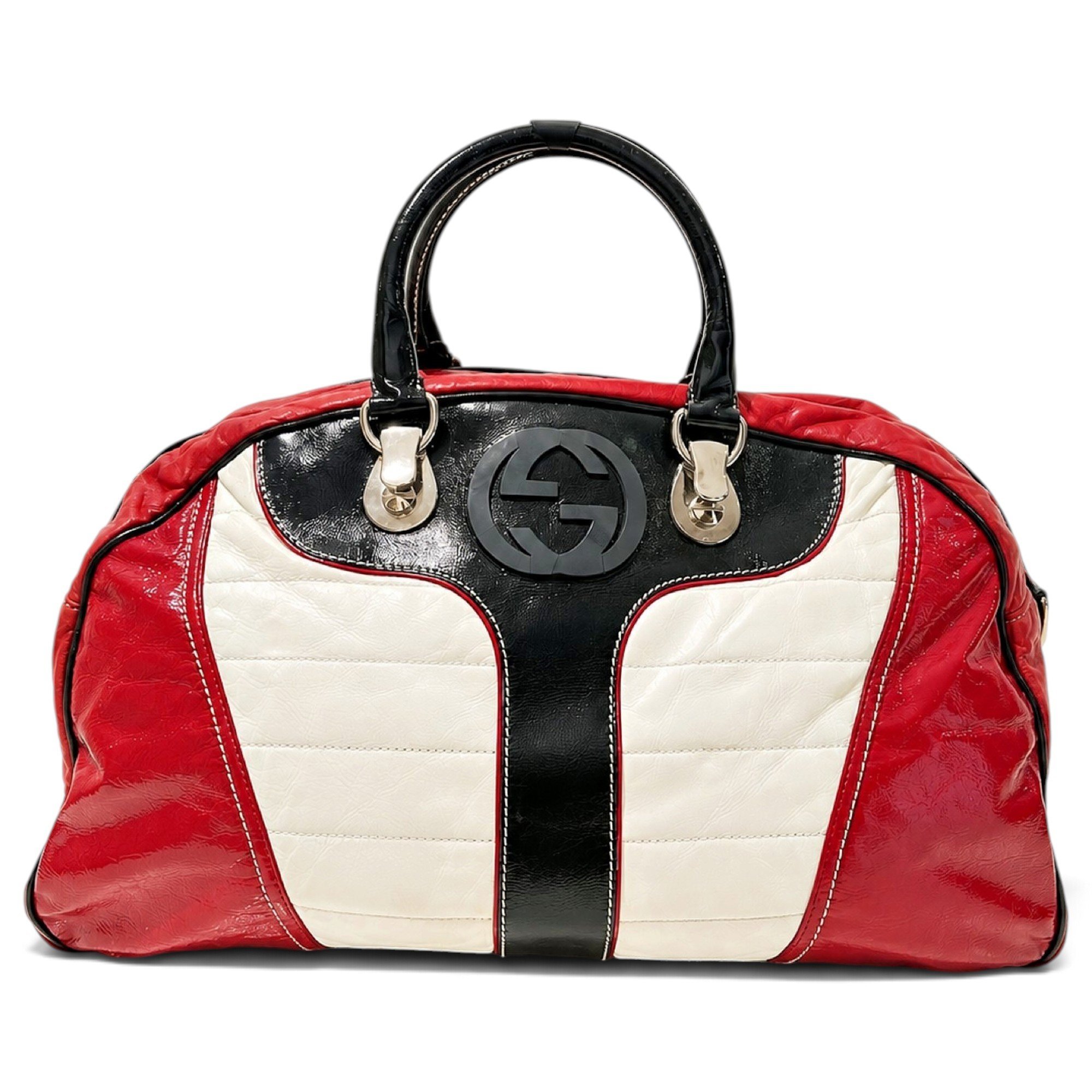 Leather bowling bag