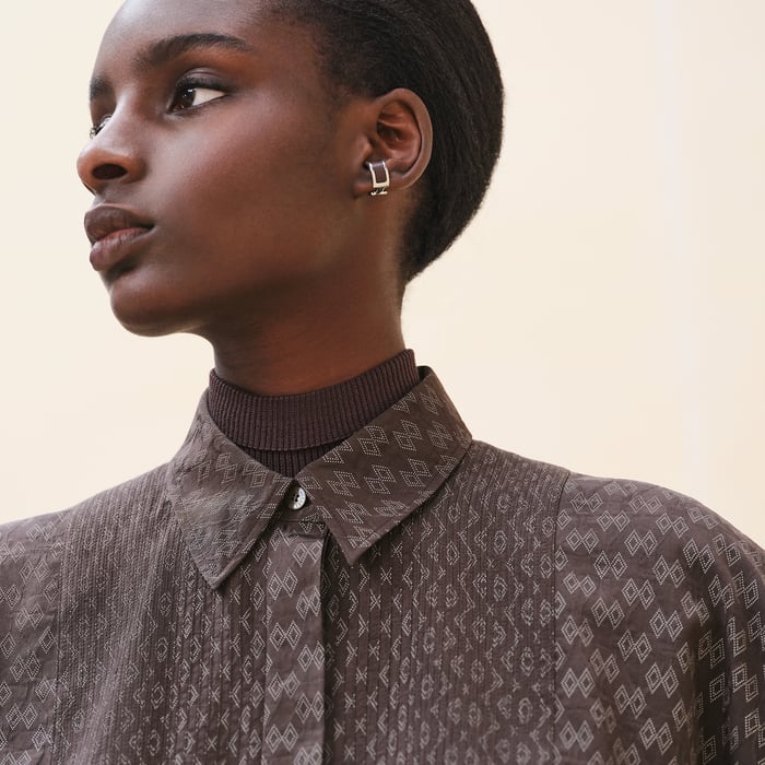 마롱 에벤 “losanges Sur Jacquard” 턱시도 셔츠