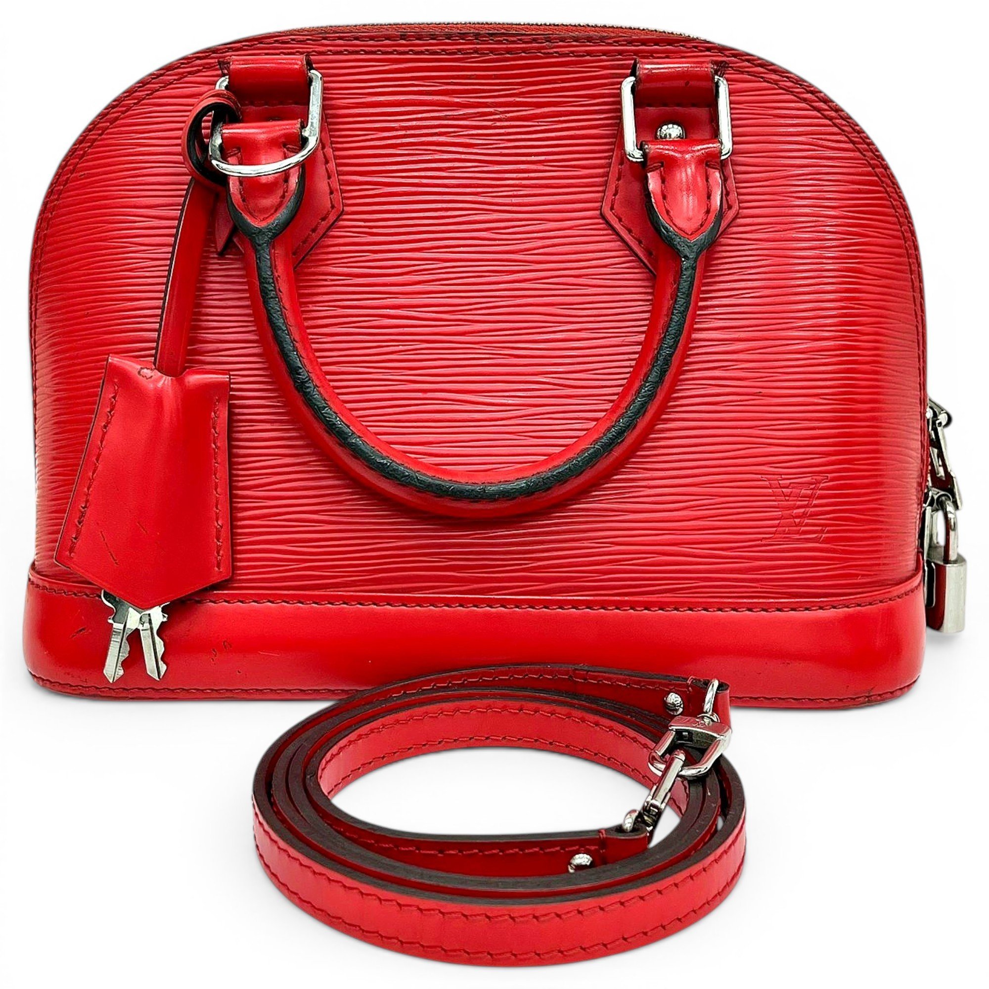 Louis Vuitton Alma BB leather handbag