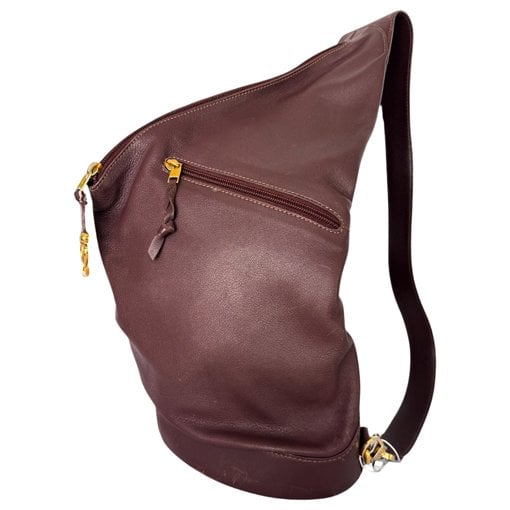 Leather backpack