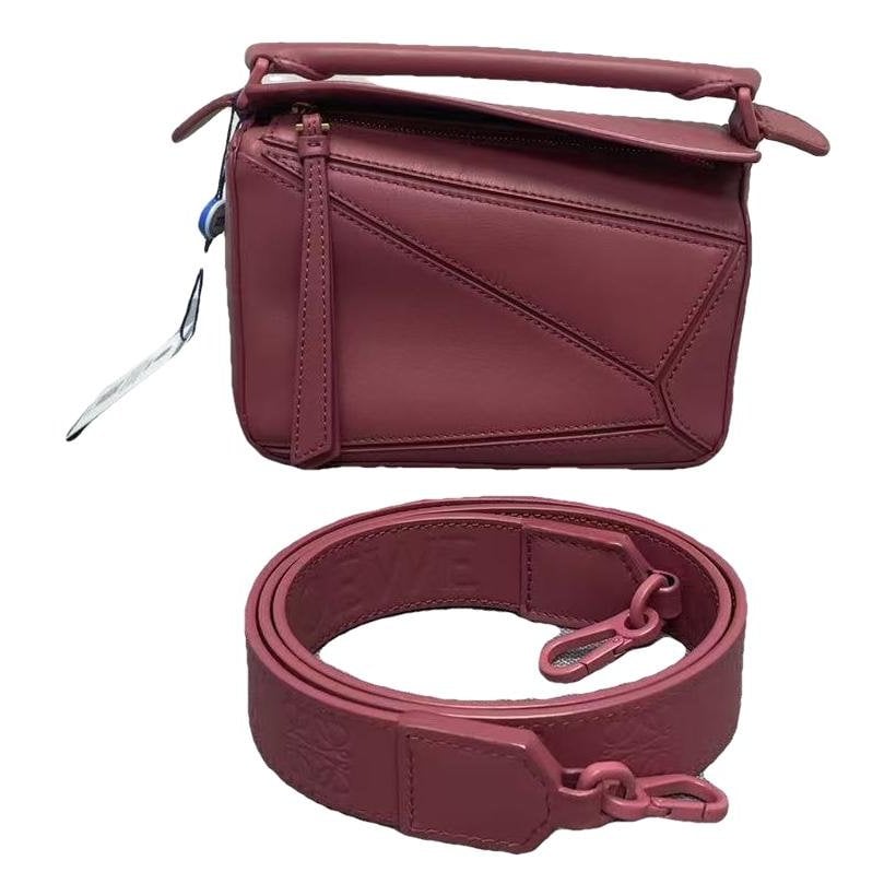 Puzzle leather mini bag