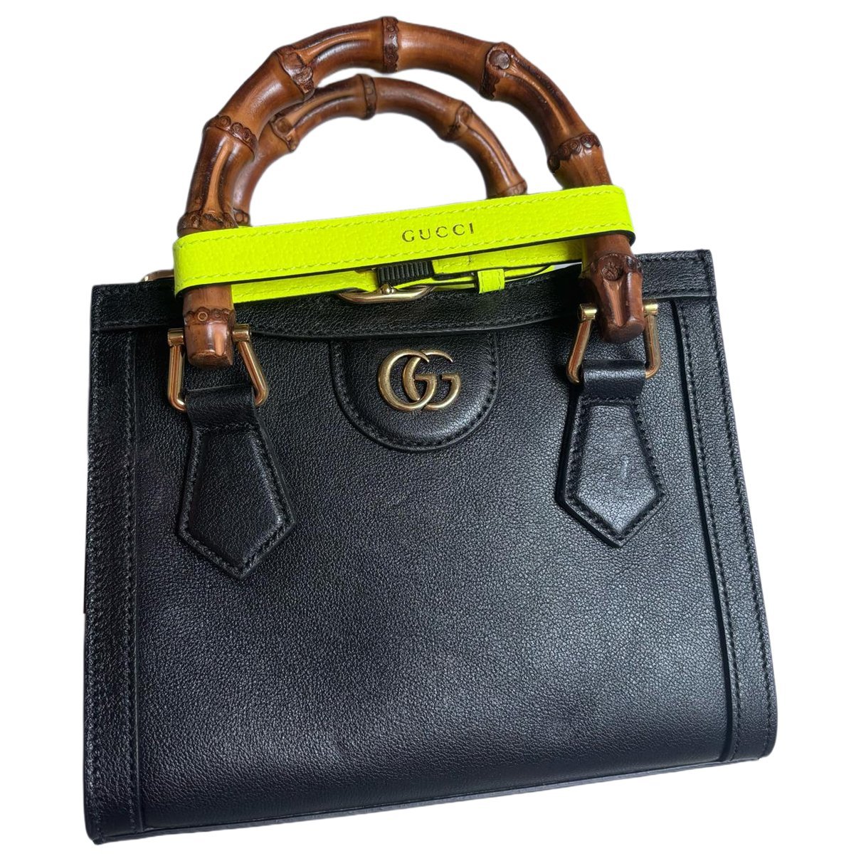 Diana Bamboo leather handbag