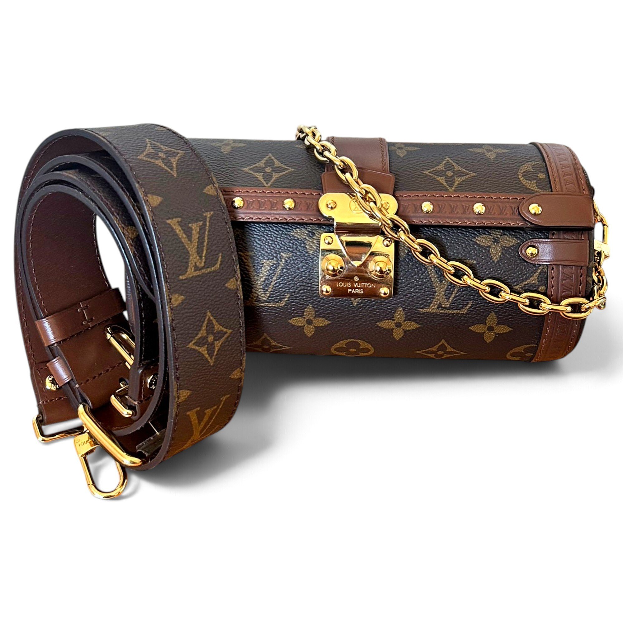 Papillon Trunk leather crossbody bag