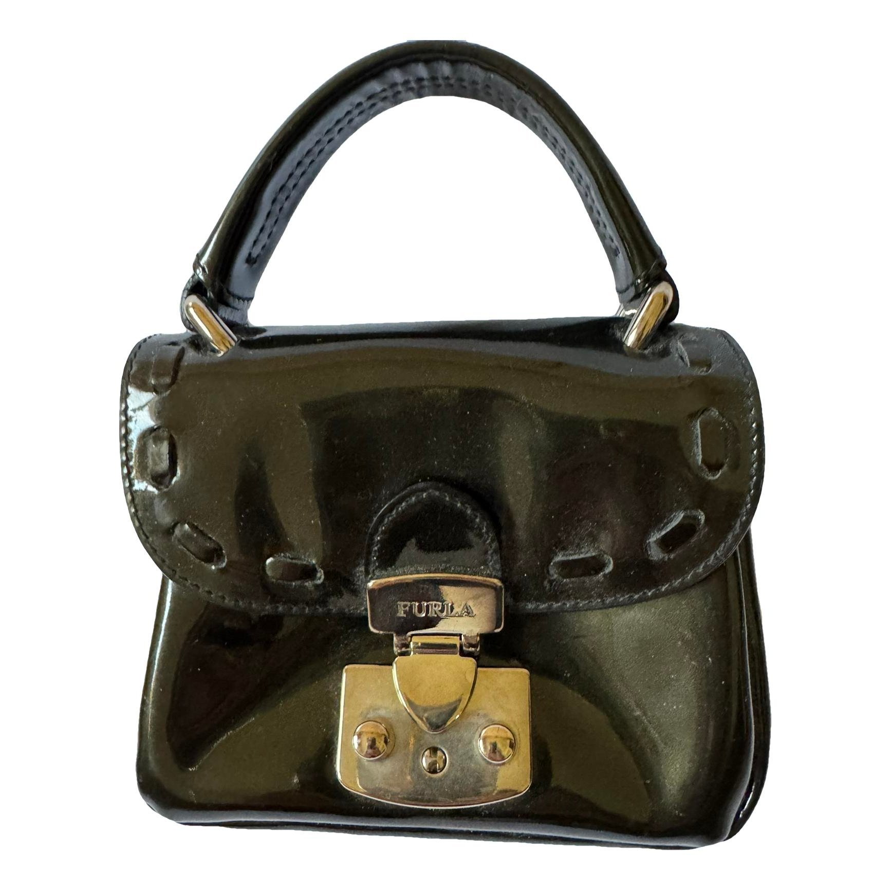 Patent leather handbag